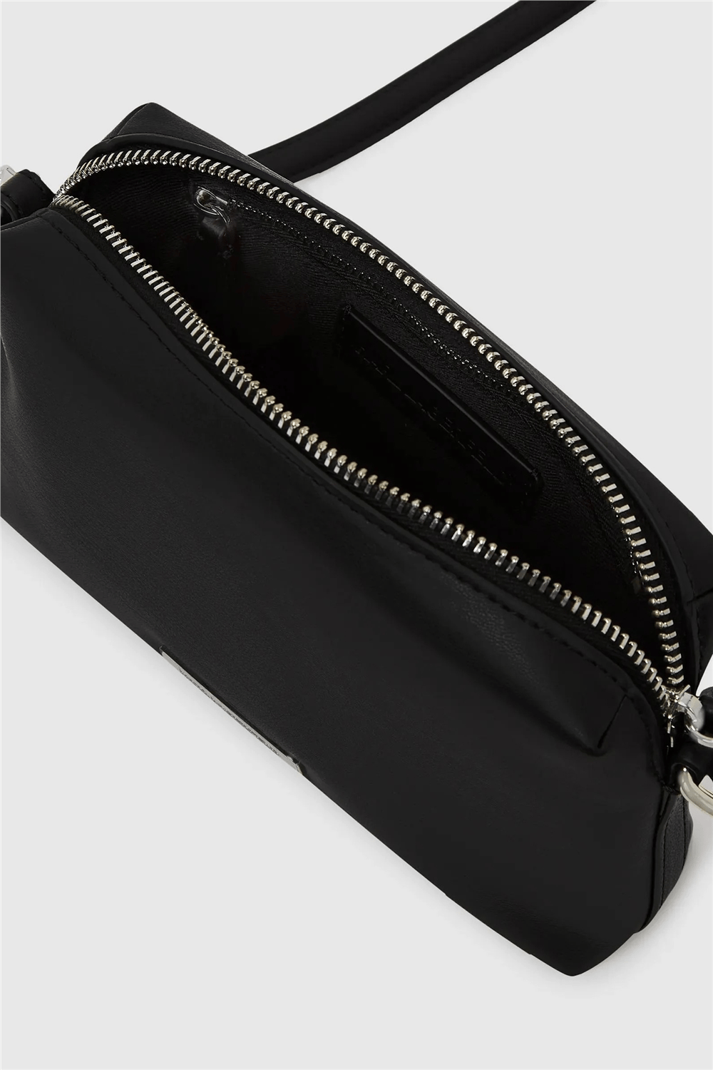 Karl Lagerfeld ikon Smooth Outline Slim Cmb Kadın Mini Omuz Çantası Siyah