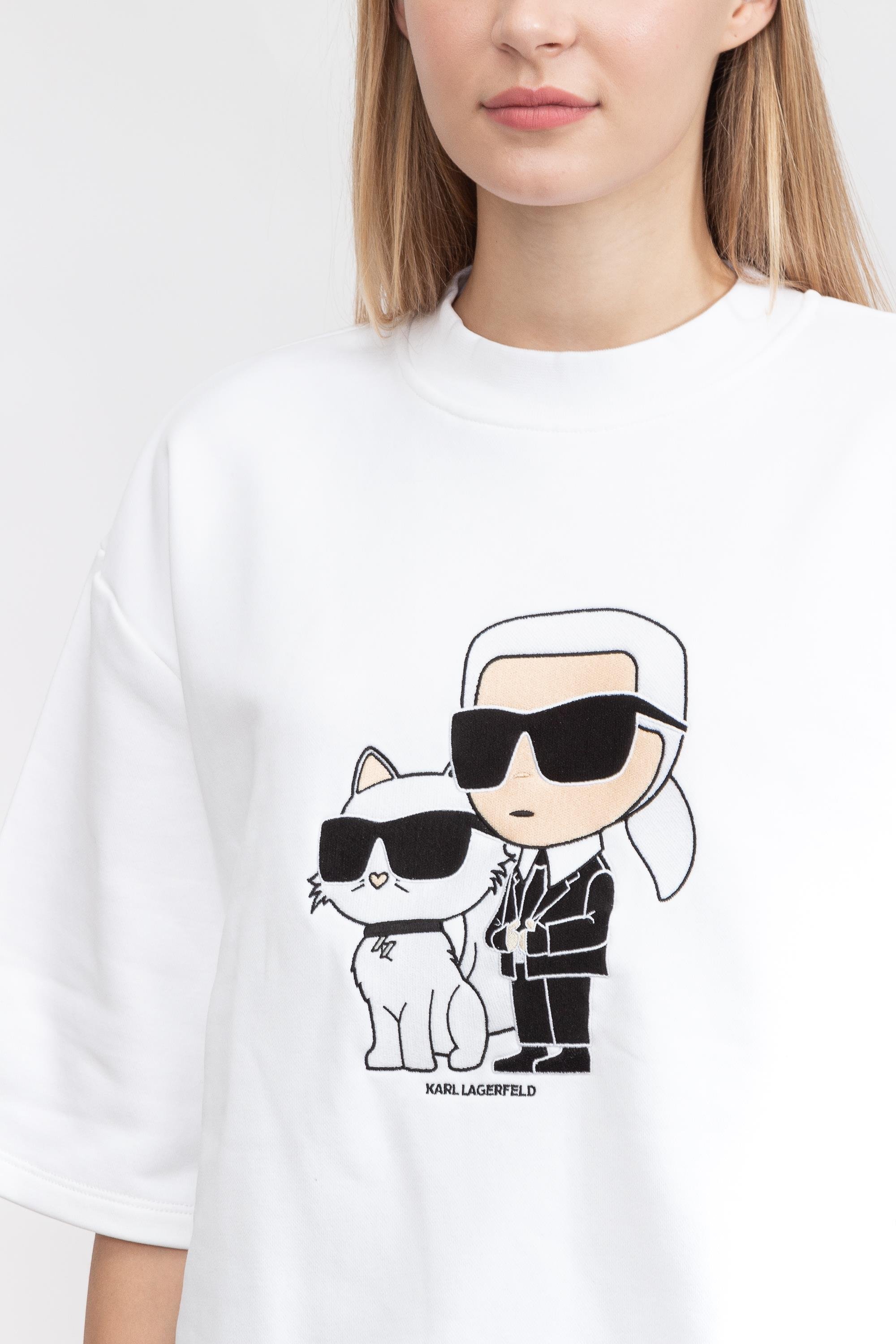 Karl Lagerfeld Ikonik Kadın Bisiklet Yaka Sweatshirt