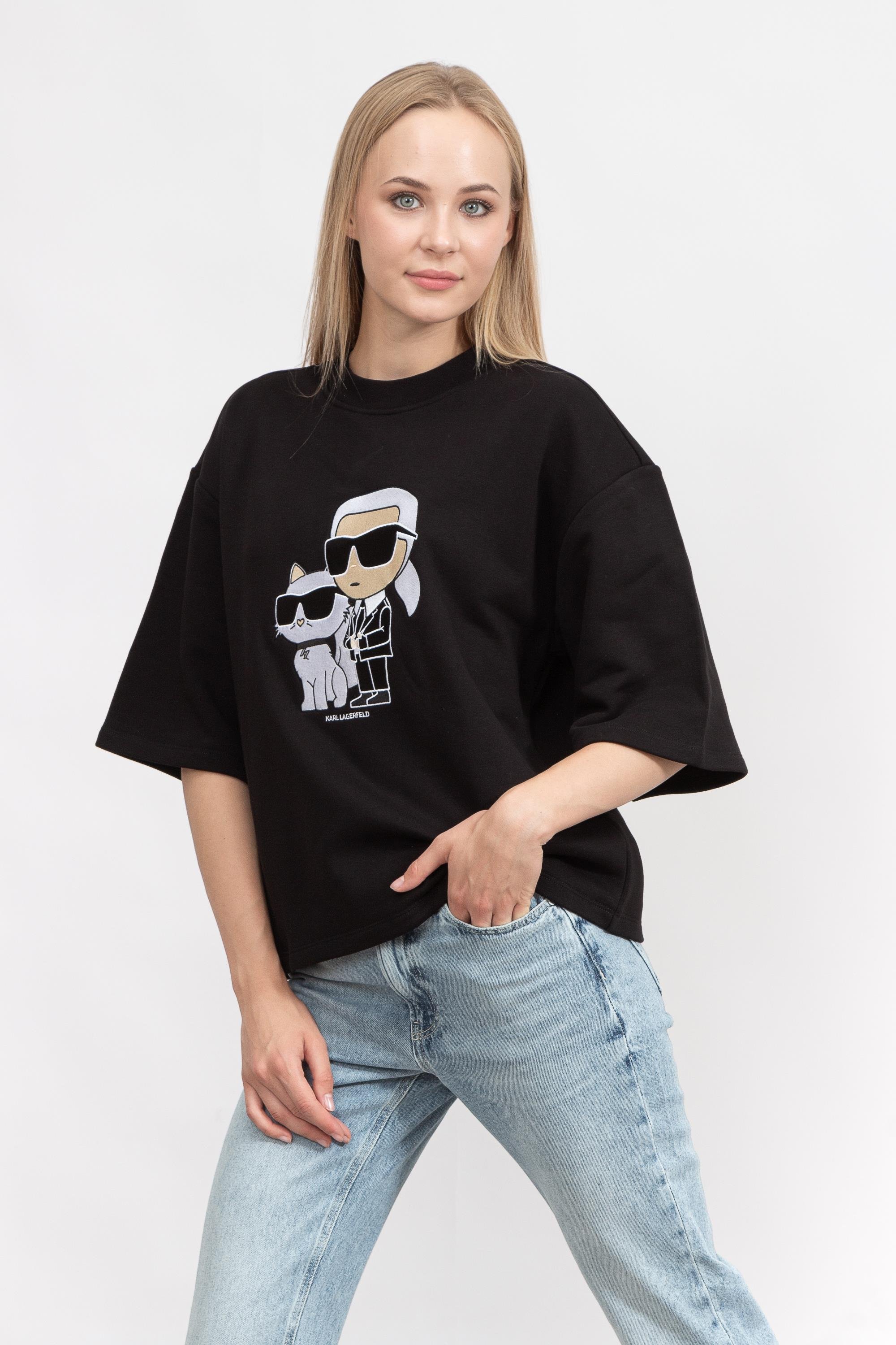Karl Lagerfeld Ikonik Kadın Bisiklet Yaka Sweatshirt