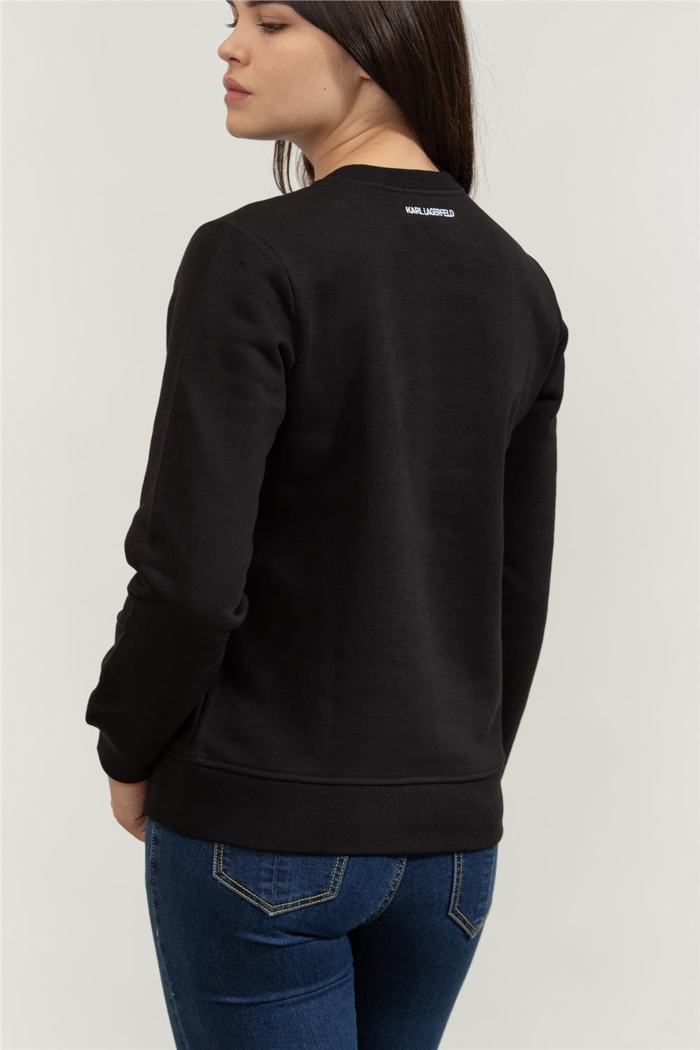 Karl Lagerfeld Ikonik Kadın Bisiklet Yaka Sweatshirt