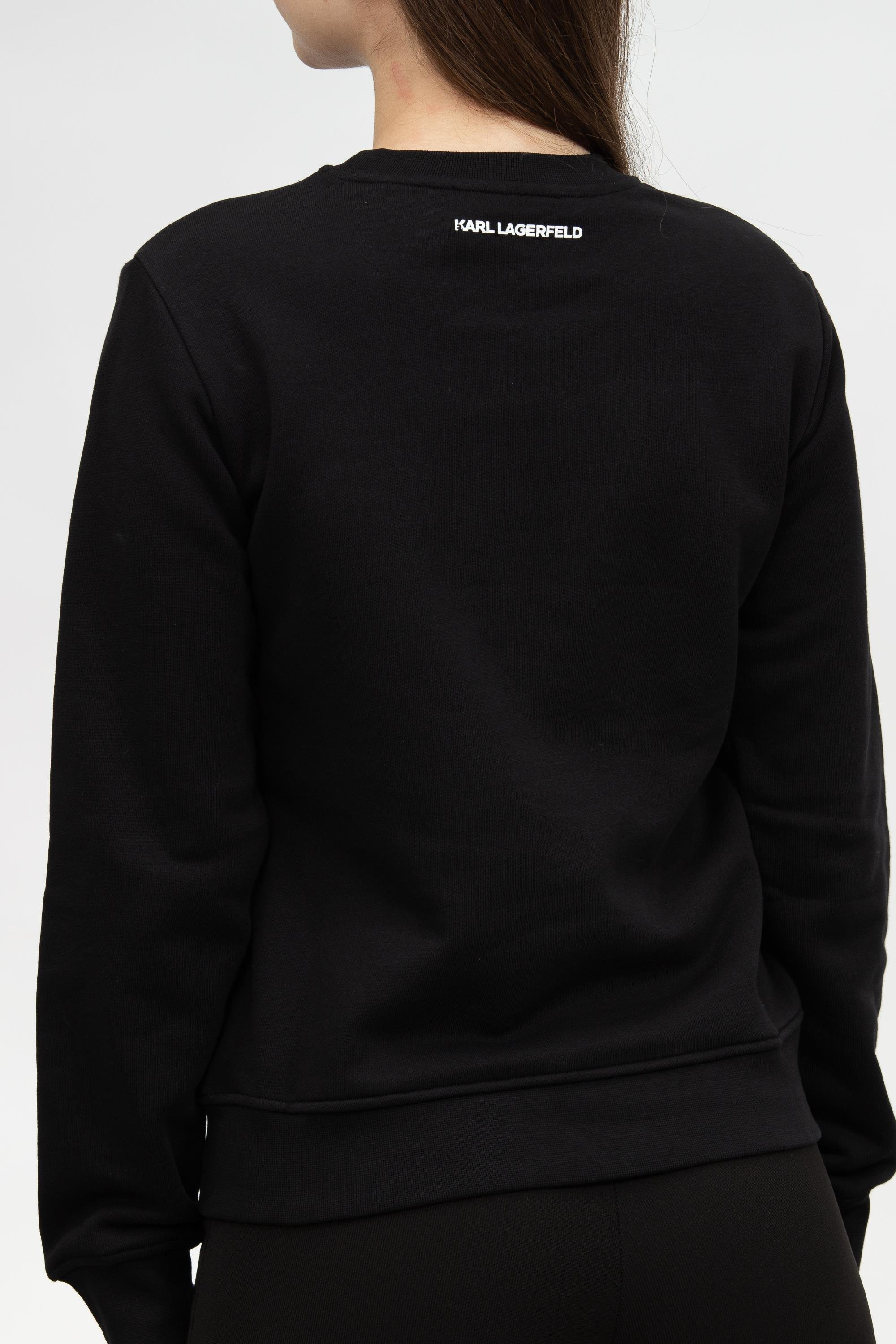Karl Lagerfeld Ikonik Kadın Bisiklet Yaka Sweatshirt
