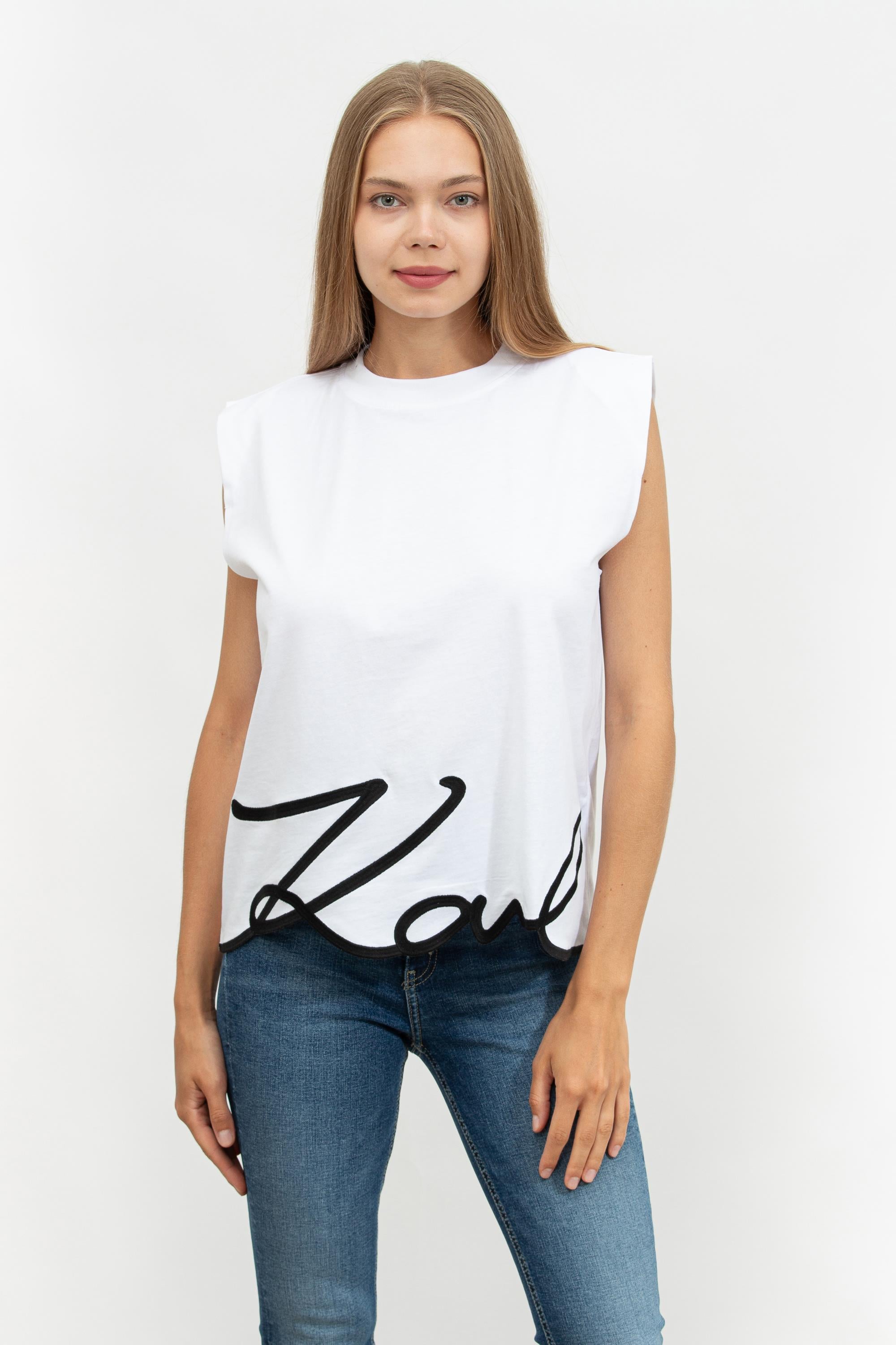 Karl Lagerfeld Kadın Askılı T-Shirt