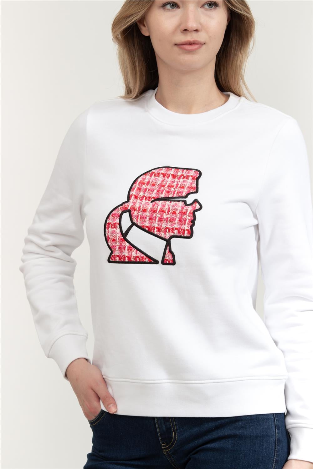 Karl Lagerfeld Kadın Bisiklet Yaka Sweatshirt
