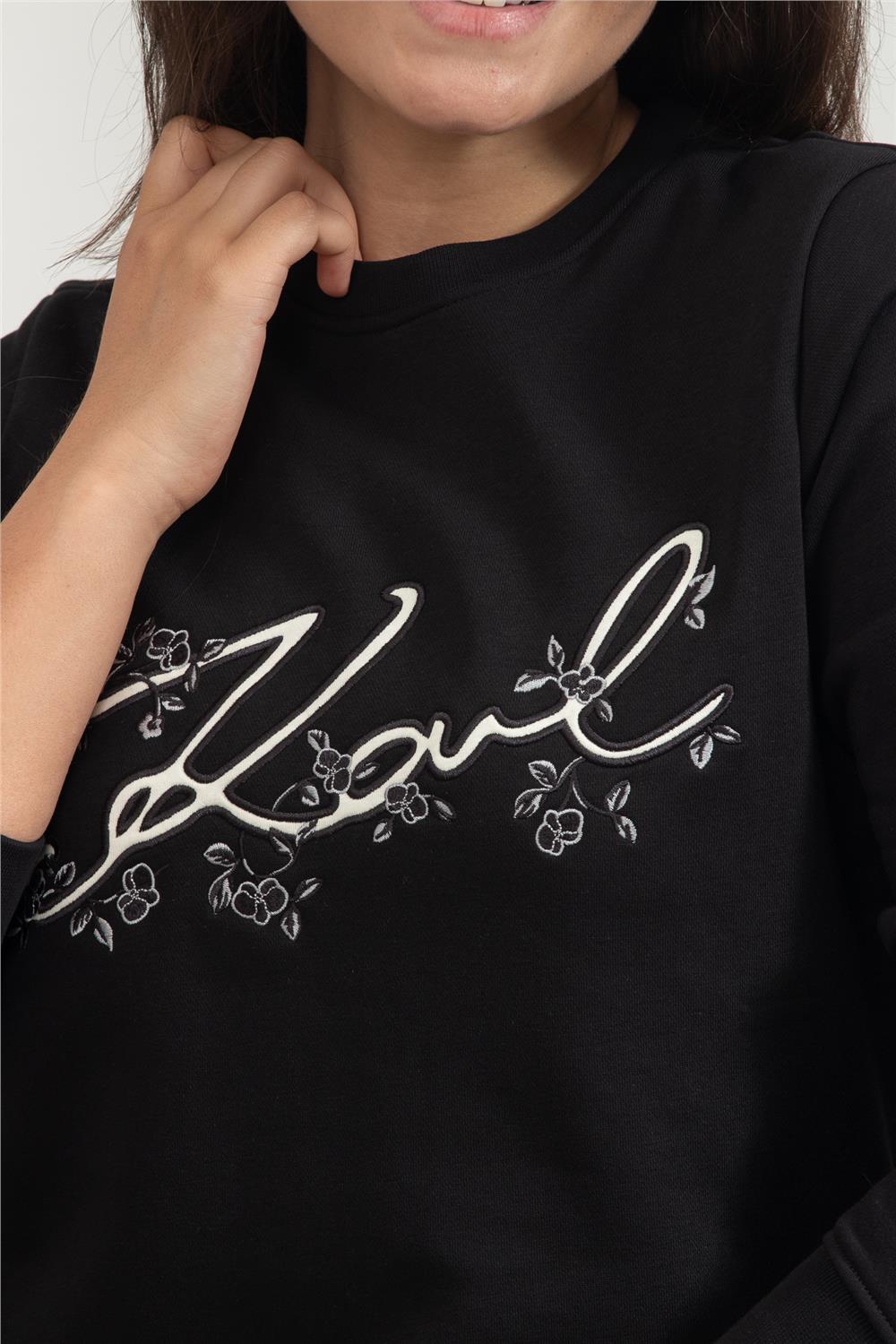 Karl Lagerfeld Kadın Bisiklet Yaka Sweatshirt