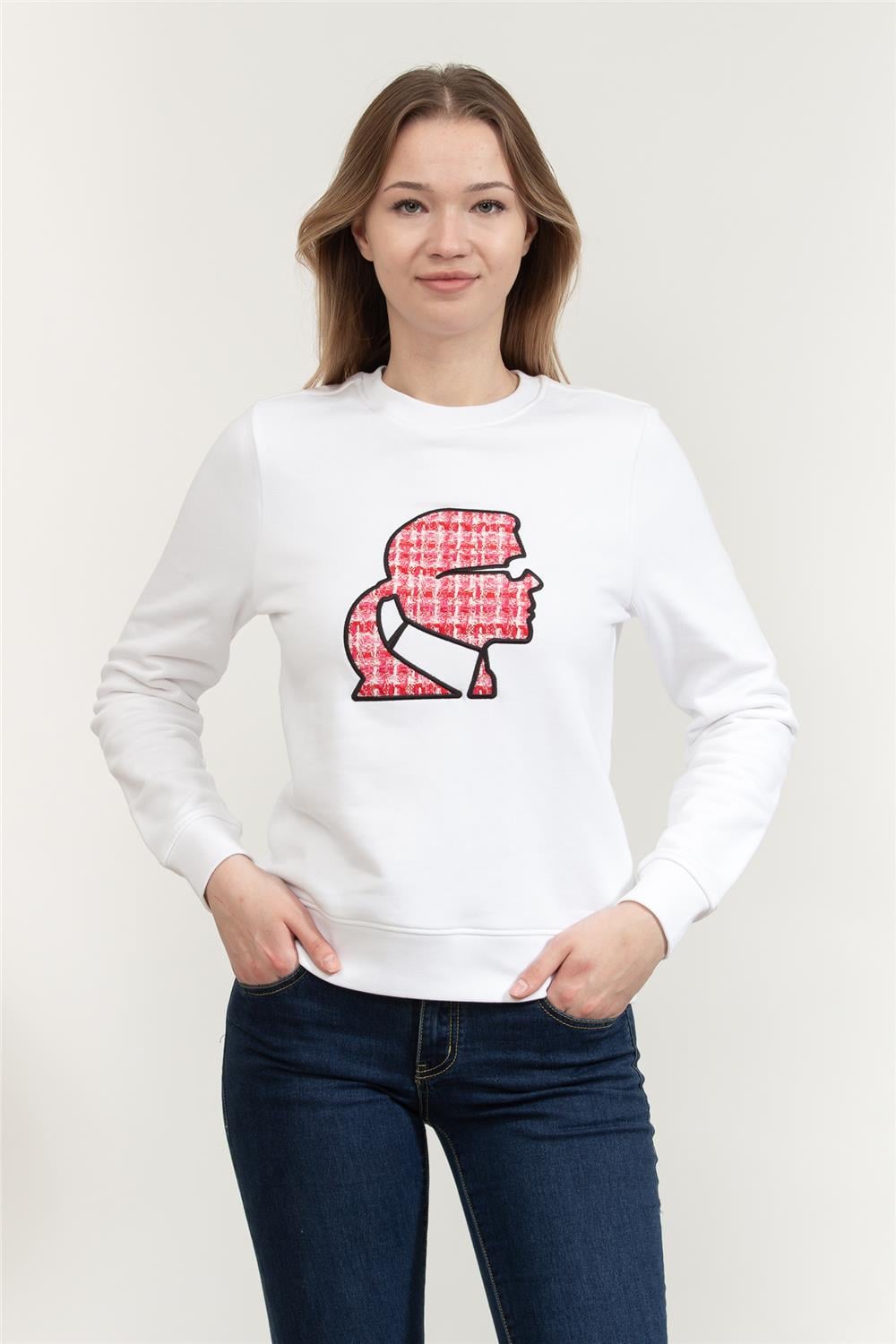 Karl Lagerfeld Kadın Bisiklet Yaka Sweatshirt
