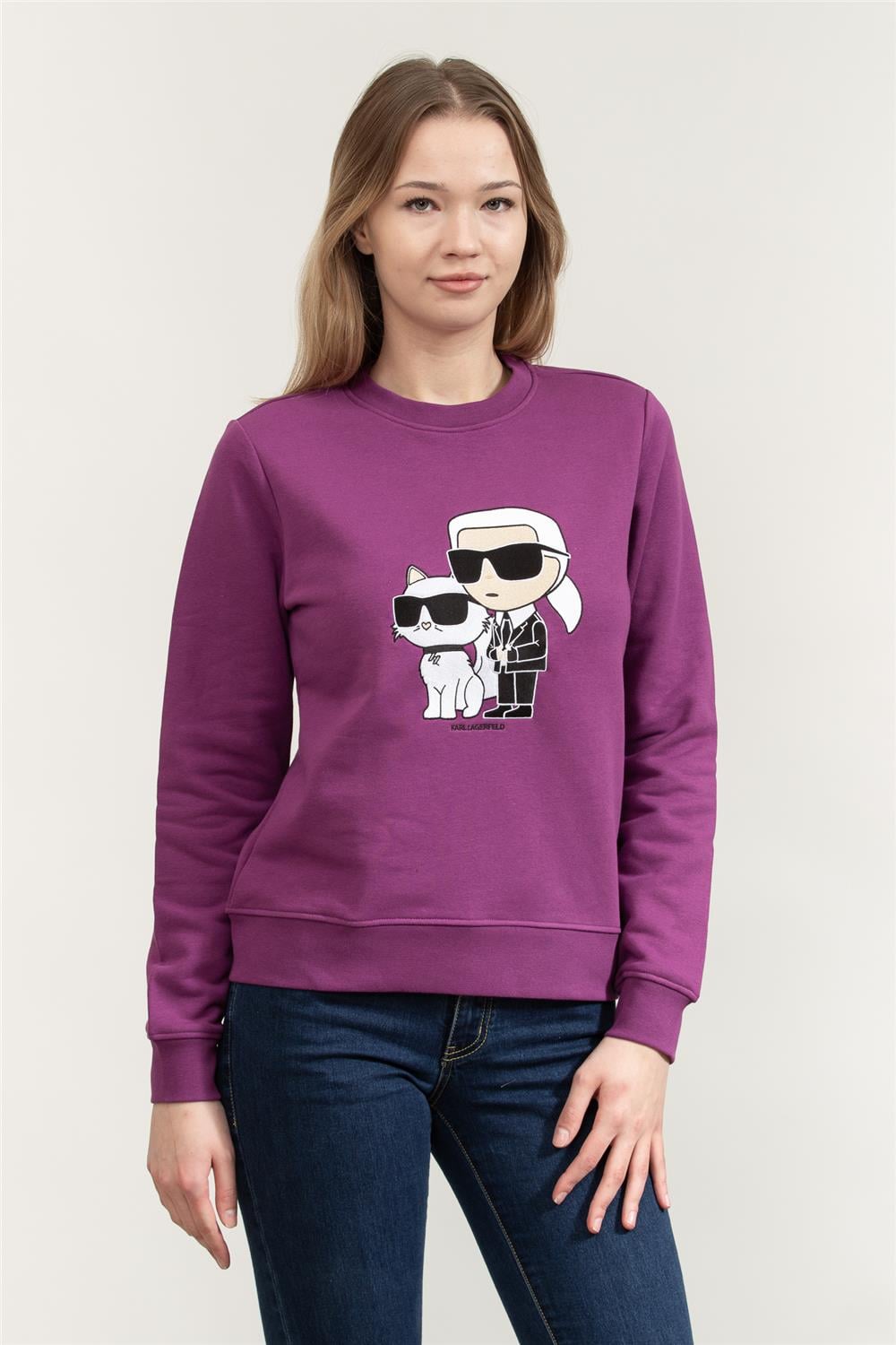 Karl Lagerfeld Kadın Bisiklet Yaka Sweatshirt