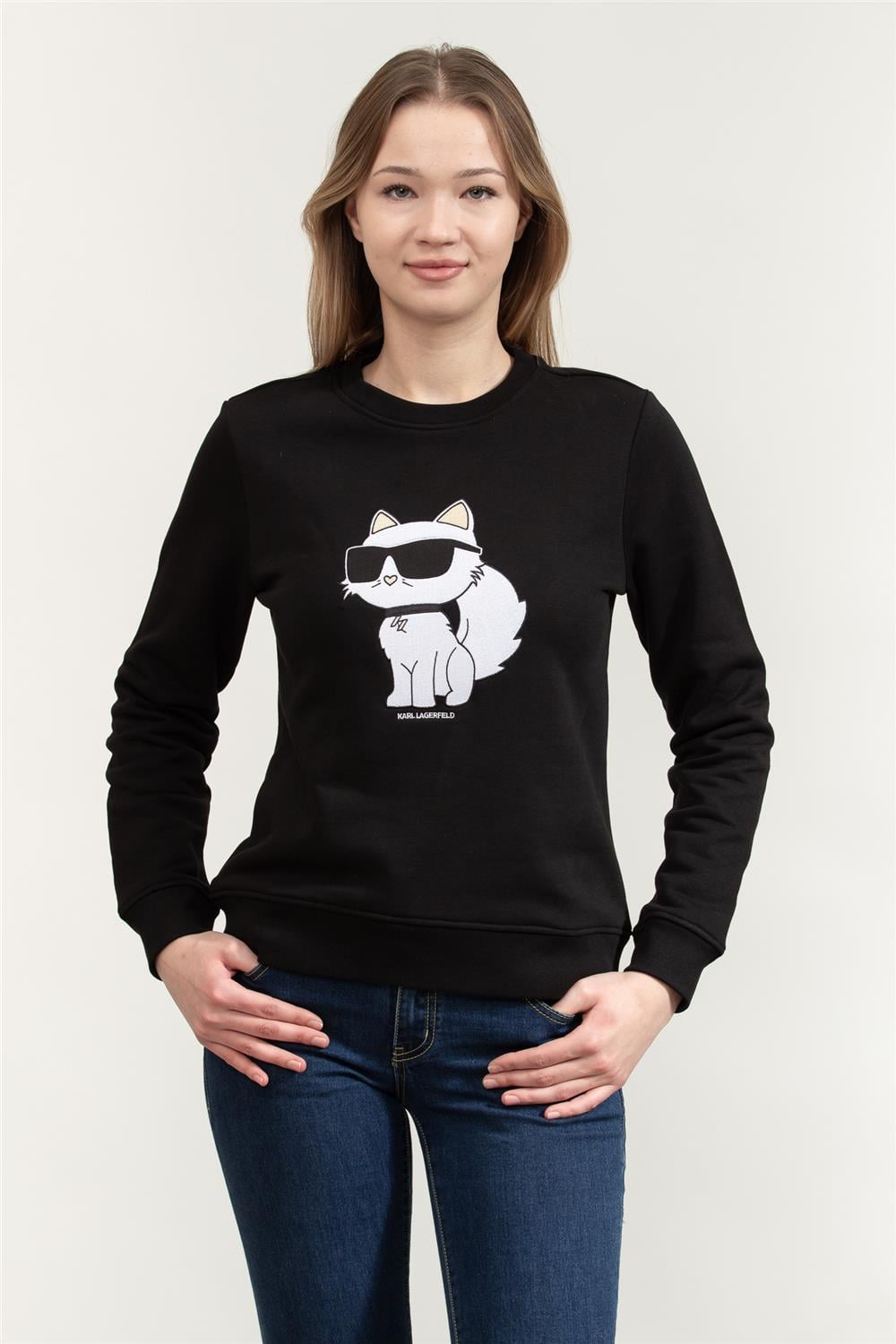 Karl Lagerfeld Kadın Bisiklet Yaka Sweatshirt