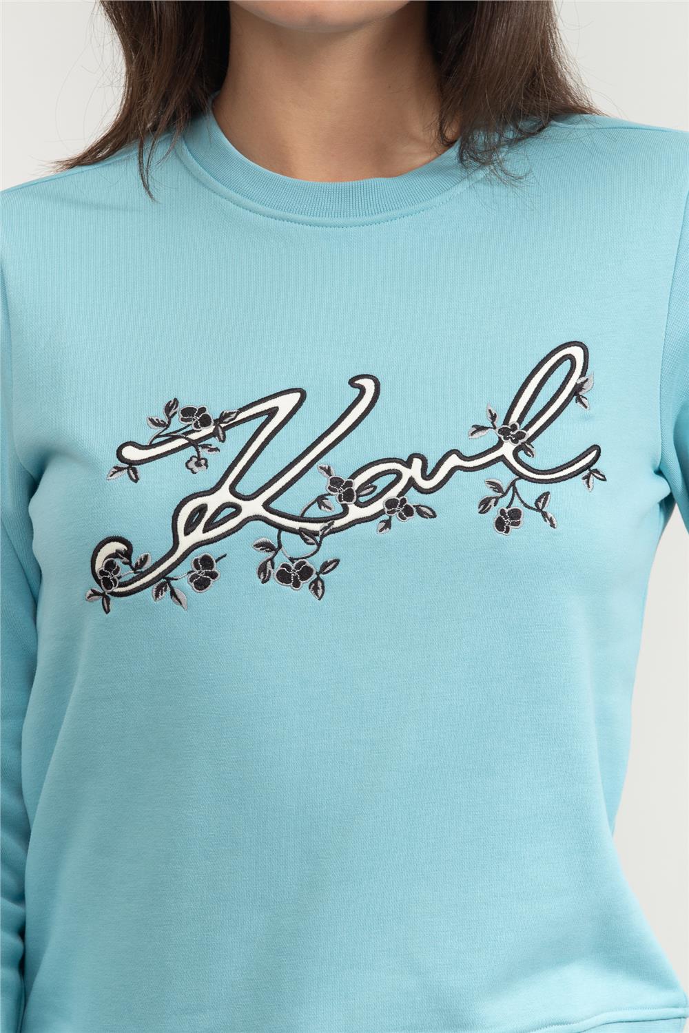 Karl Lagerfeld Kadın Bisiklet Yaka Sweatshirt