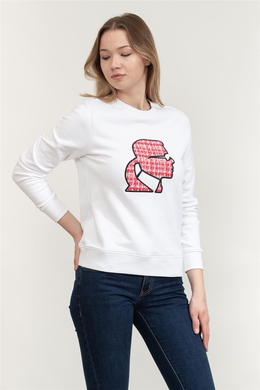 Karl Lagerfeld Kadın Bisiklet Yaka Sweatshirt