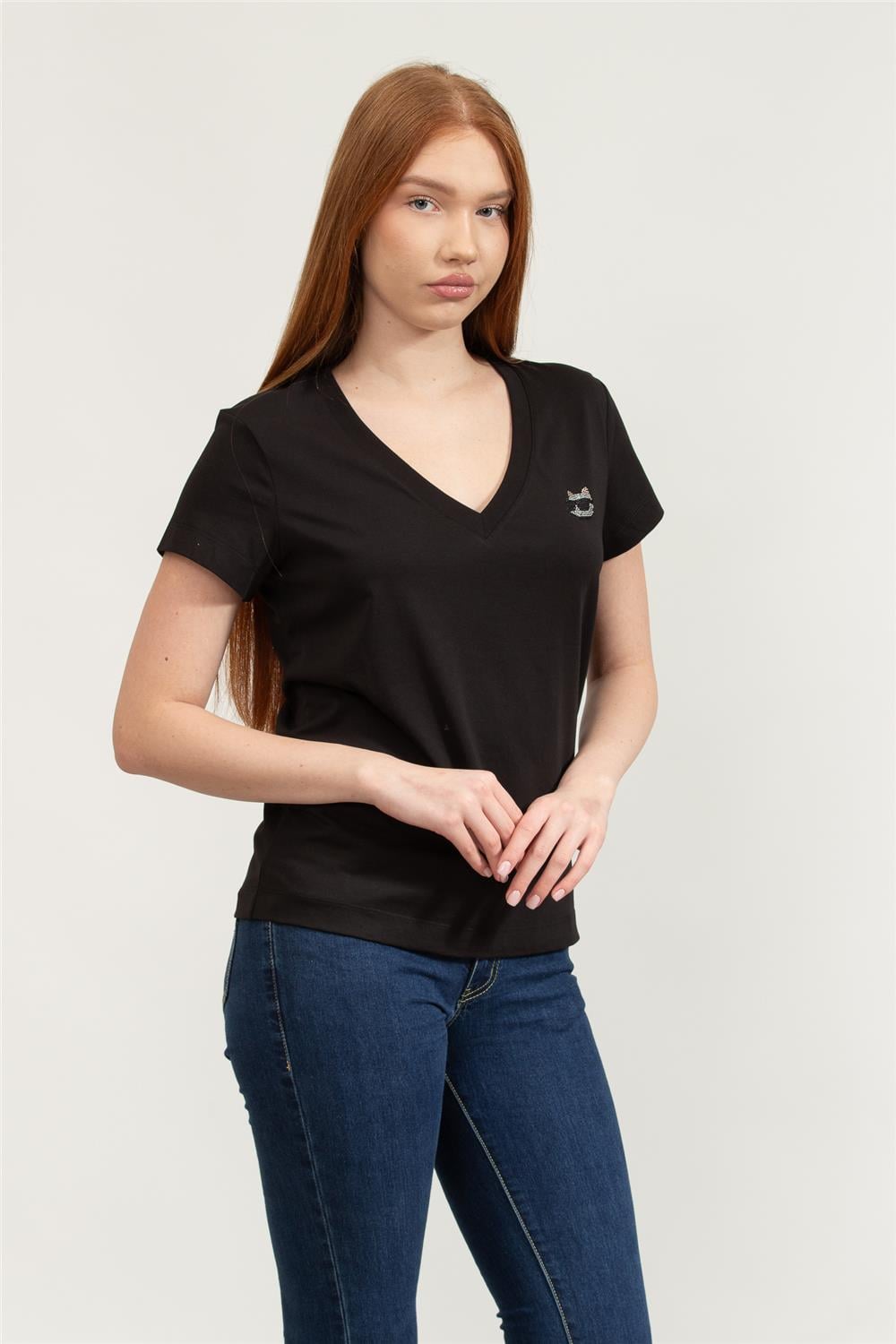 Karl Lagerfeld Kadın Bisiklet Yaka T-Shirt