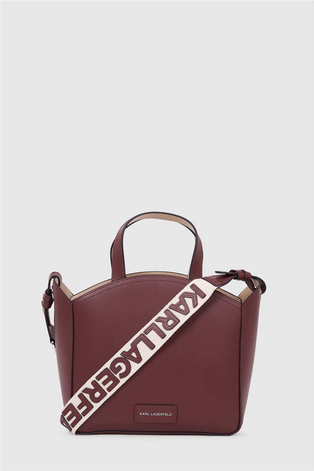 Karl Lagerfeld K/Circle Sm Kadın Mini Omuz Çantası Bordo