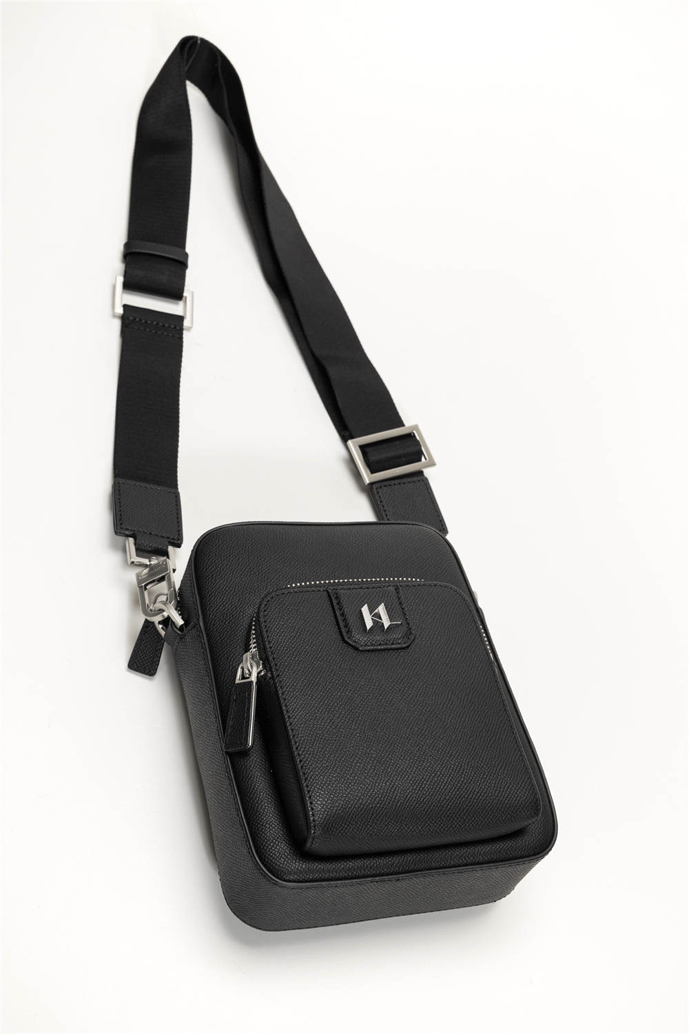 Karl Lagerfeld K/Monogram Leather Erkek Reporter Çanta