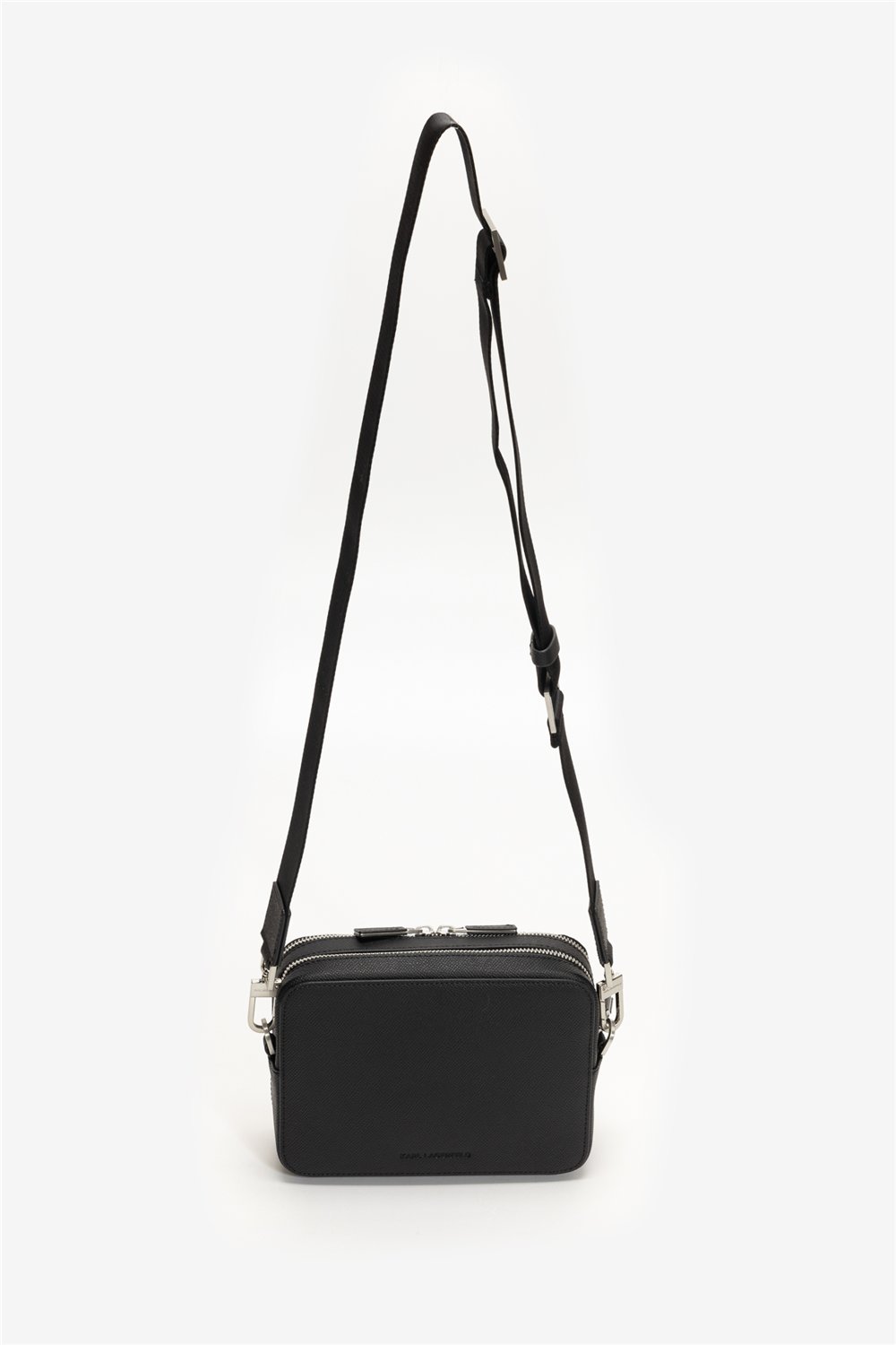 Karl Lagerfeld K/Monogram Leather Erkek Reporter Çanta