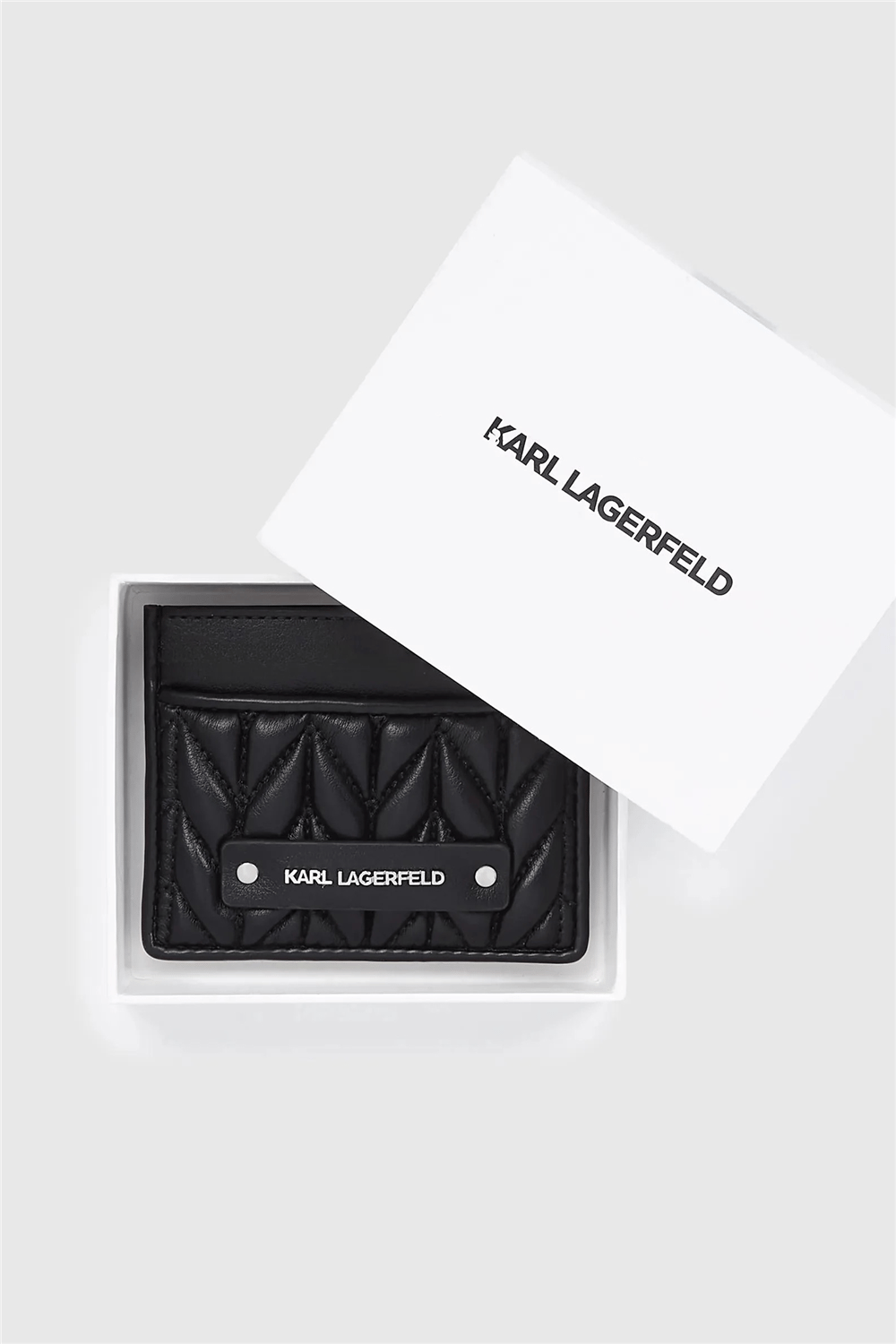 Karl Lagerfeld K/Weave Cardholder Kadın Kartlık Siyah