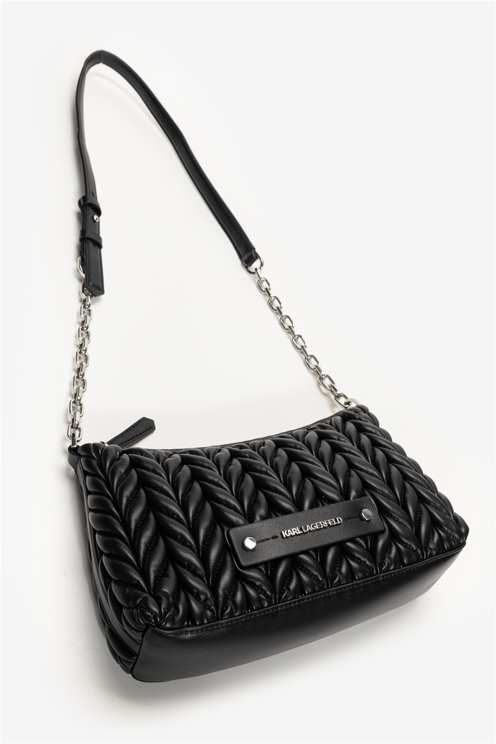 Karl Lagerfeld K/Weave SM Zip Crossbody Kadın Mini Omuz Çantası