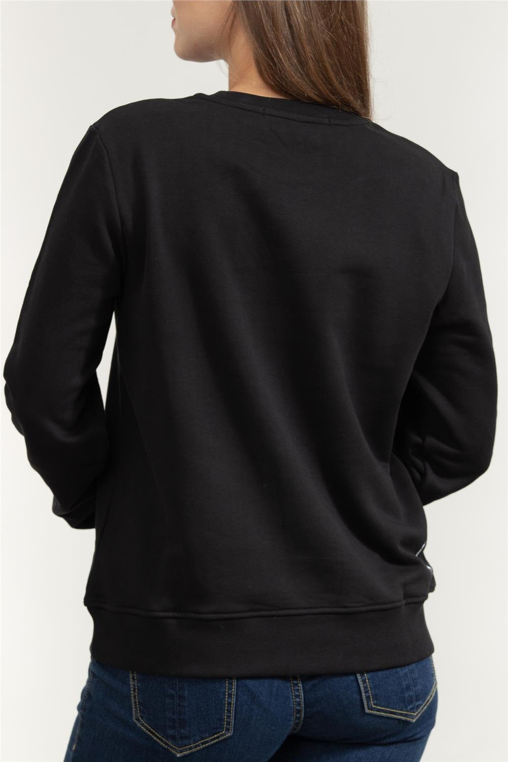Karl Lagerfeld Paris Sketch Store Kadın Bisiklet Yaka Sweatshirt