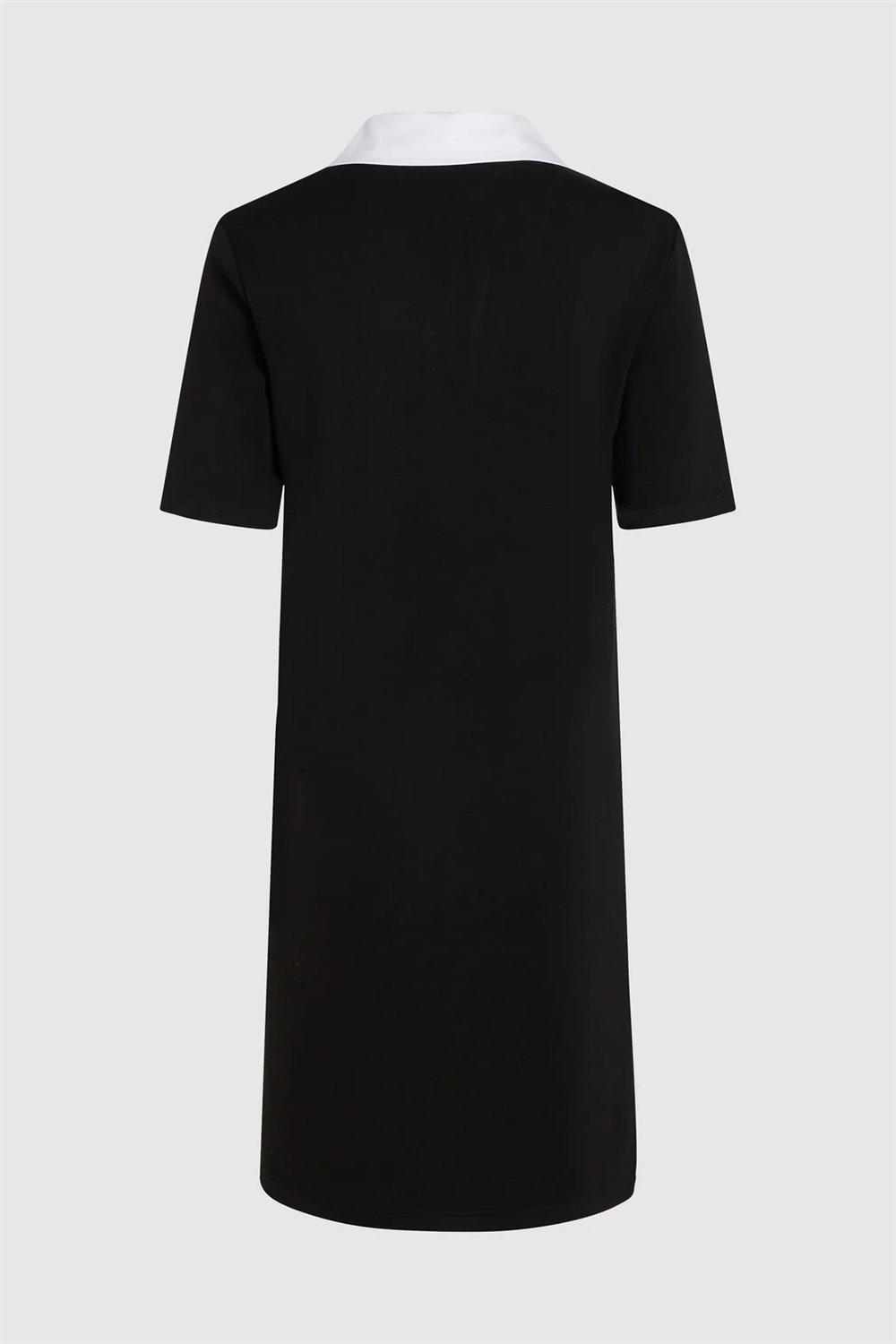Karl Lagerfeld Signature Collar Kadın T-Shirt Elbise Siyah