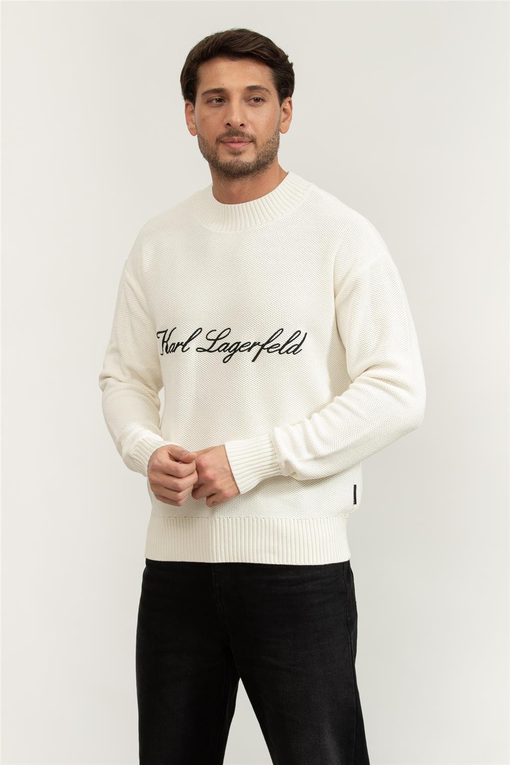 Karl Lagerfeld Signature Erkek Triko