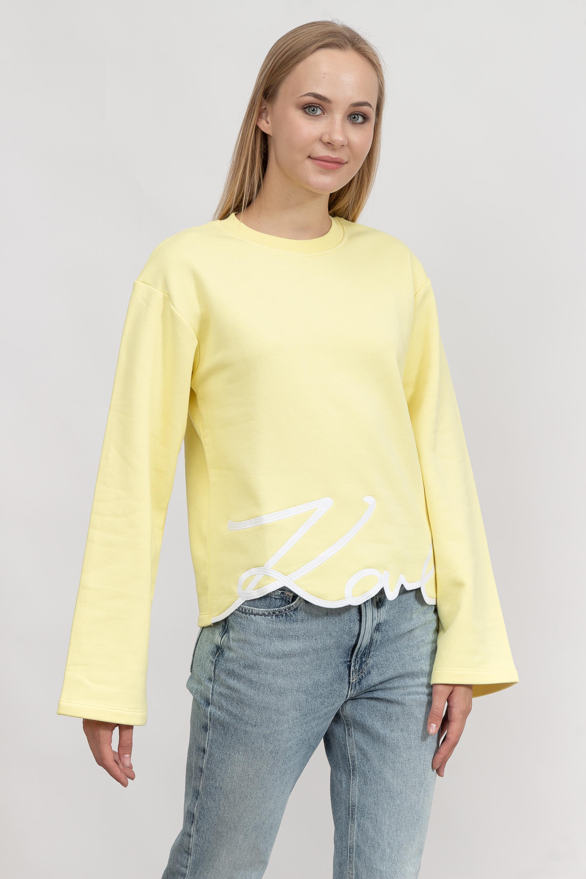 Karl Lagerfeld Signature Kadın Bisiklet Yaka Sweatshirt