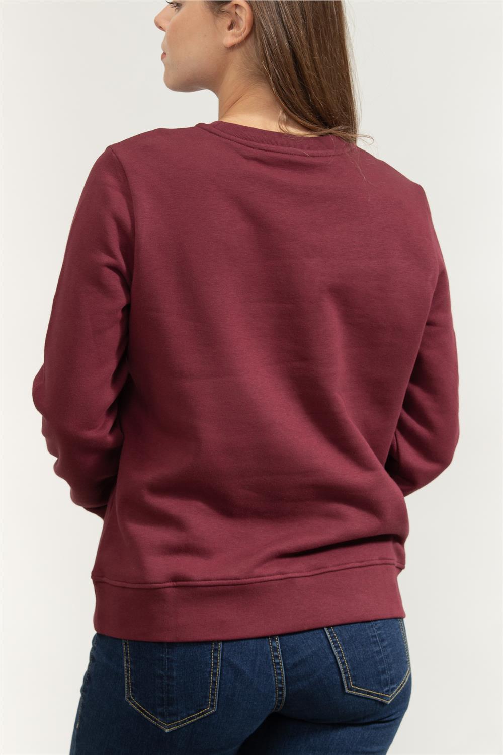 Karl Lagerfeld Signature Sequins Kadın Bisiklet Yaka Sweatshirt