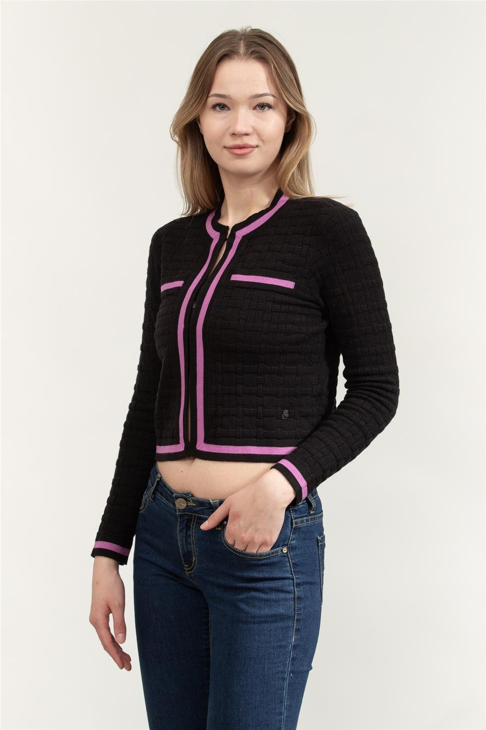 Karl Lagerfeld Textured Classic  Kadın Hırka
