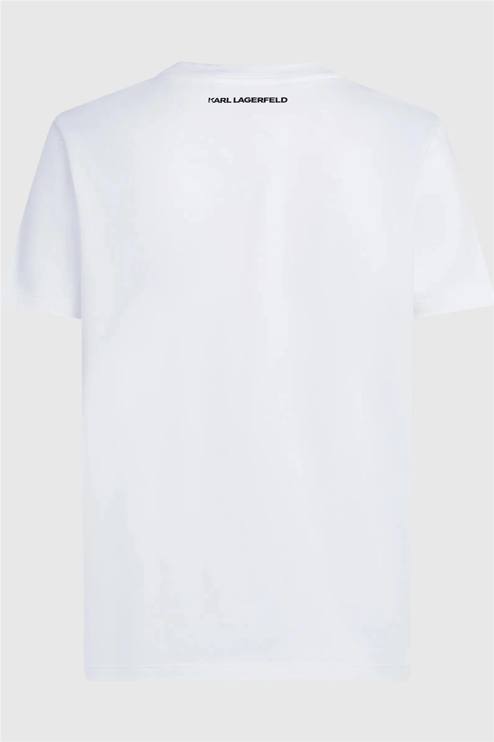 Karl Lagerfeld With Love T-Shirt Kadın Bisiklet Yaka T-Shirt Beyaz