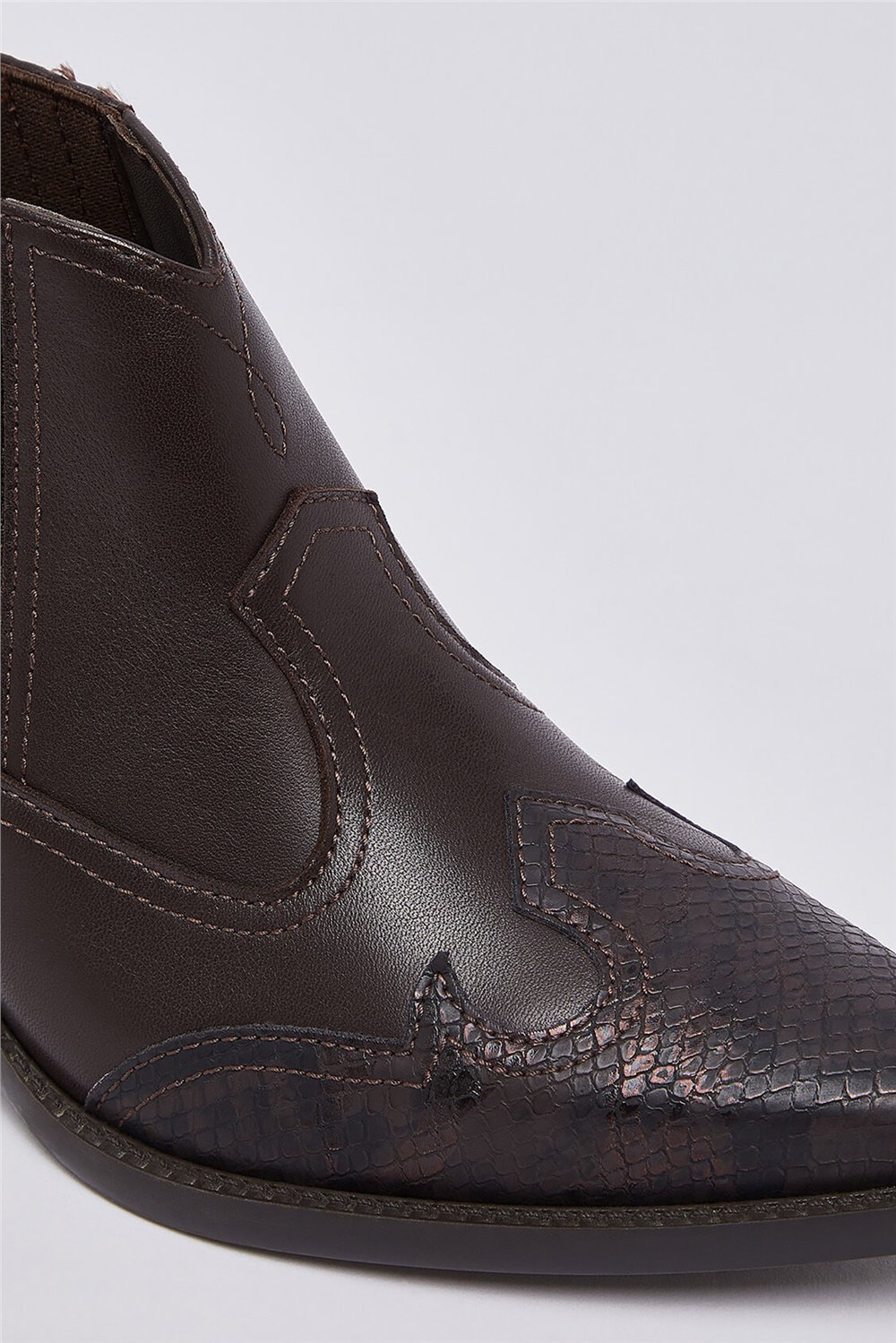 Liu Jo Austin 04 - Ankle Boot Calf Leather/Printed Moka Kadın Bot