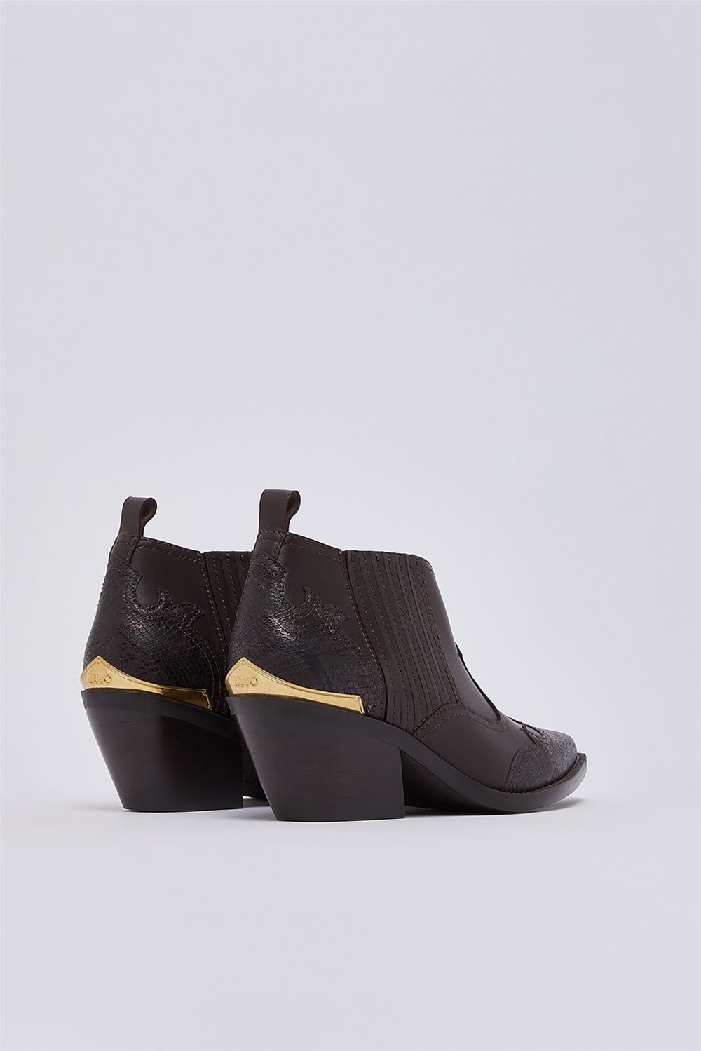 Liu Jo Austin 04 - Ankle Boot Calf Leather/Printed Moka Kadın Bot