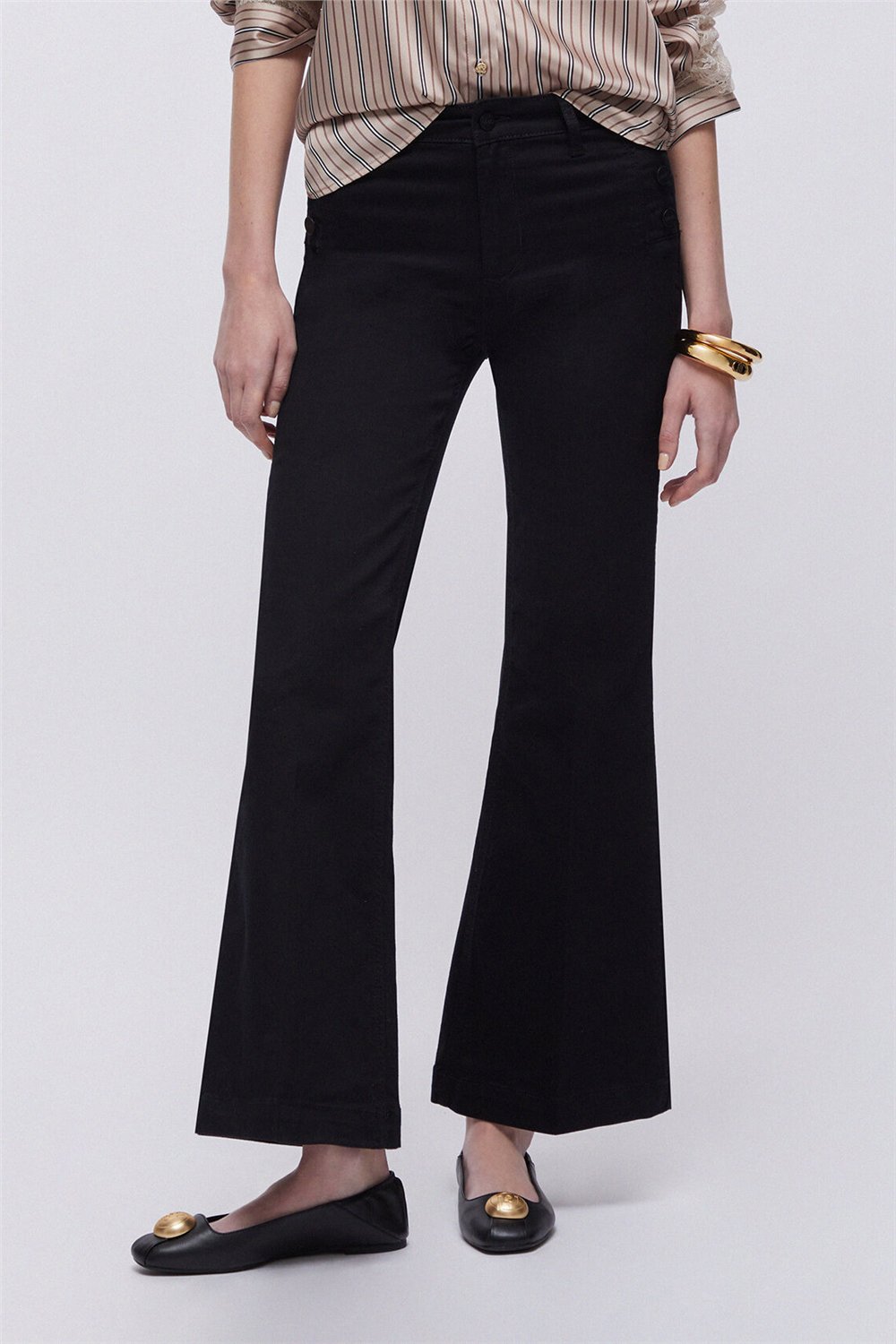 Liu Jo B.Up Flare Jewel H.W. Kadın Pantolon Siyah