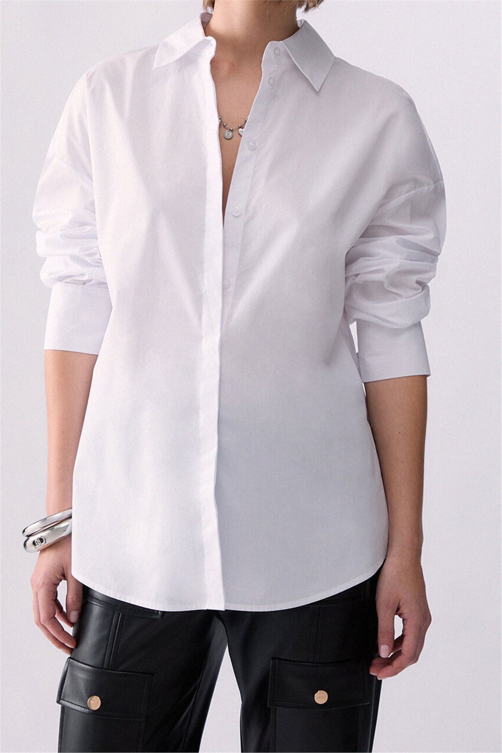 Liu Jo Camicia Ts M/L Kadın Gömlek Beyaz