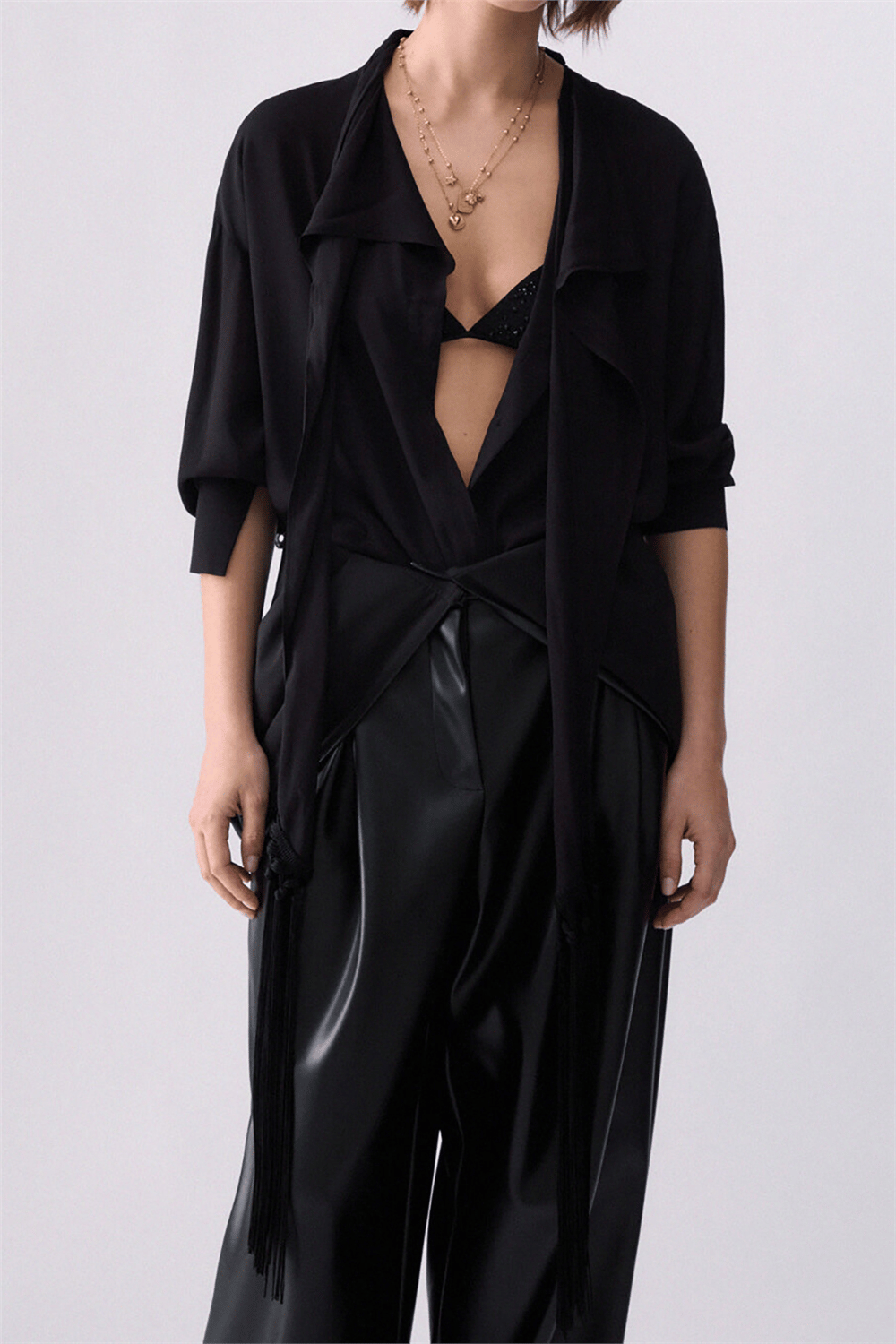 Liu Jo Camicia Ts M/L Kadın Gömlek Siyah