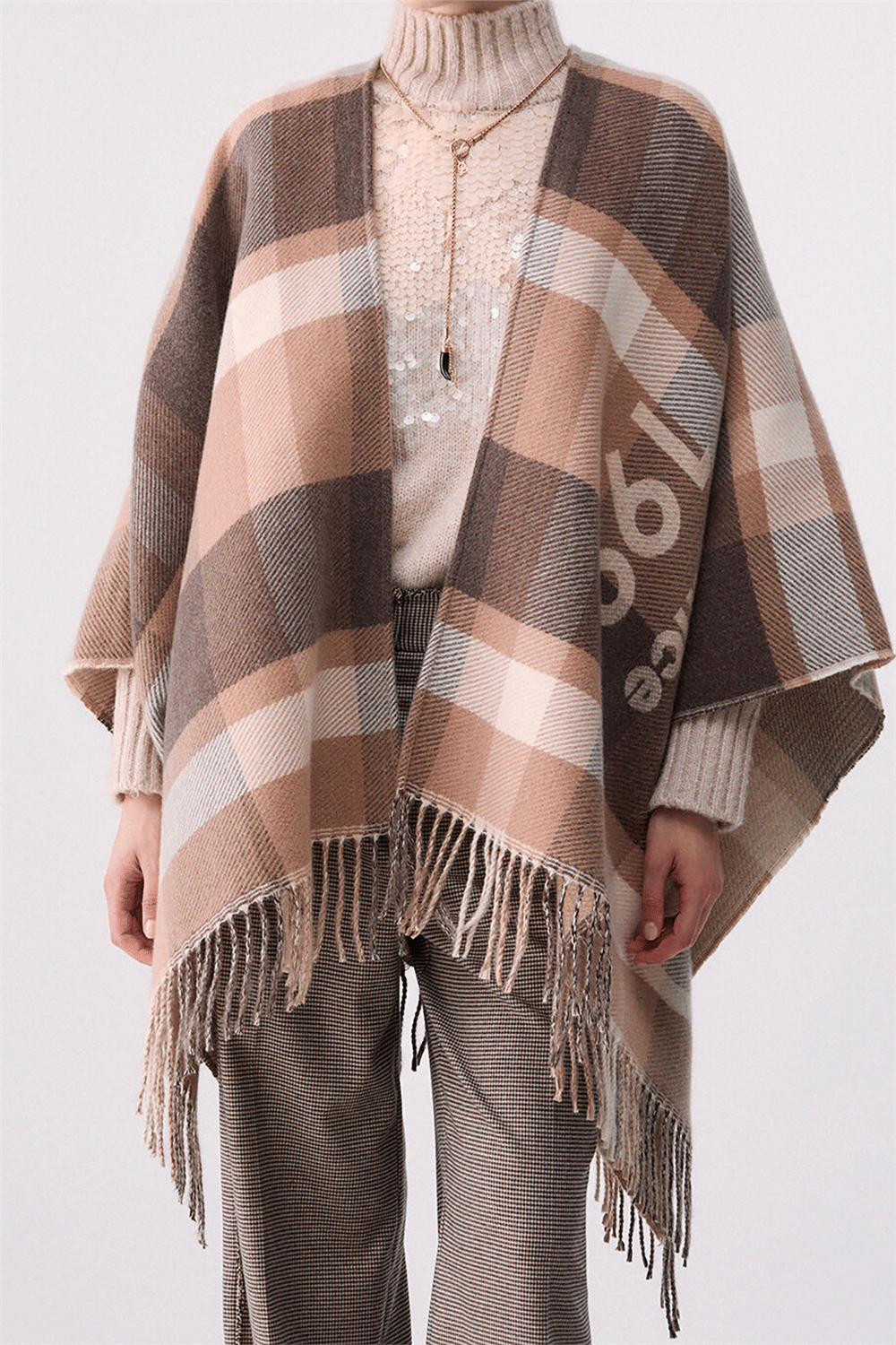 Liu Jo Cappa/Poncho Tessut3 Kadın Panço Çok Renkli