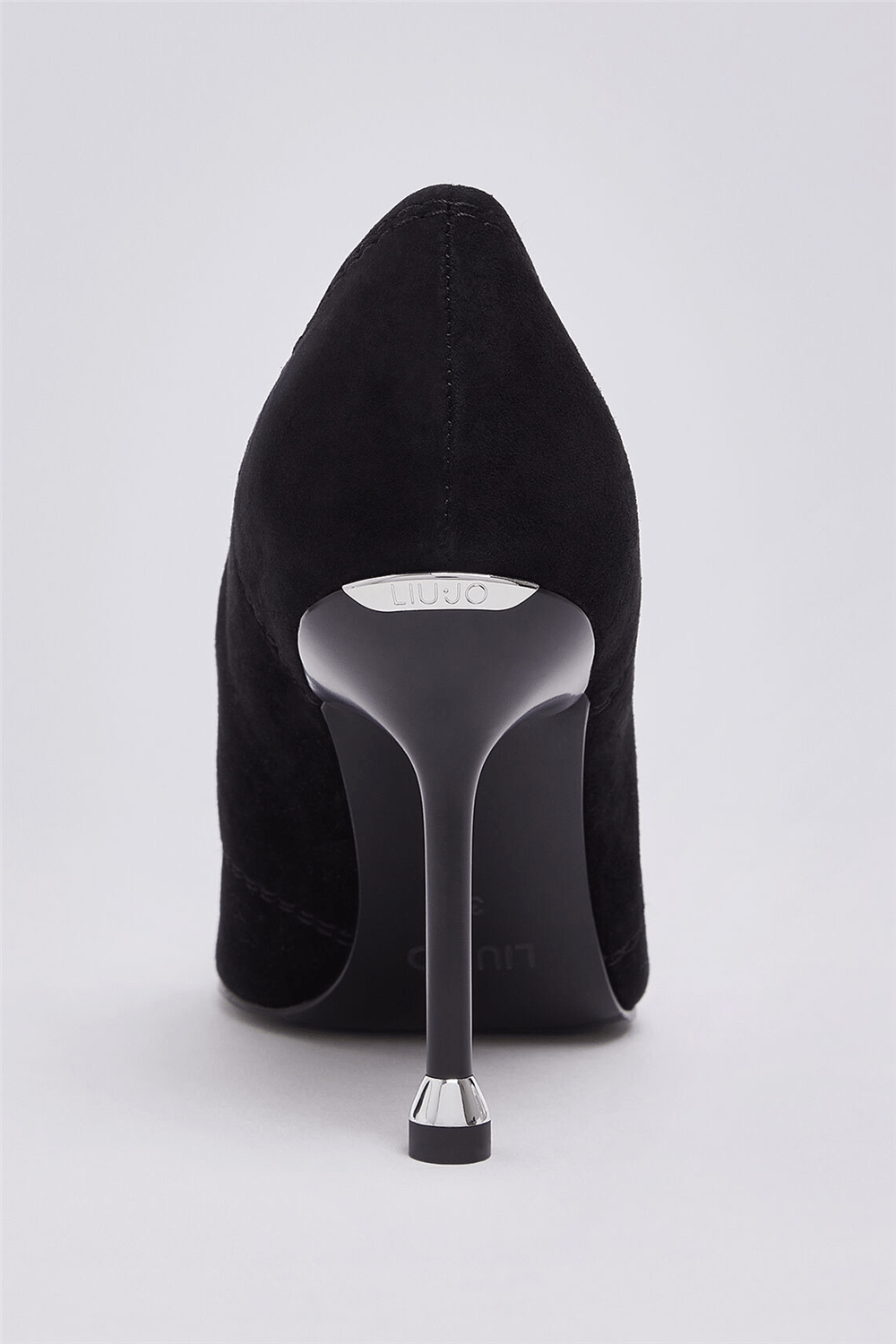 Liu Jo Demi 16 - Decollete Kid Suede/Box Spread Black Kadın Topuklu Ayakkabı Siyah