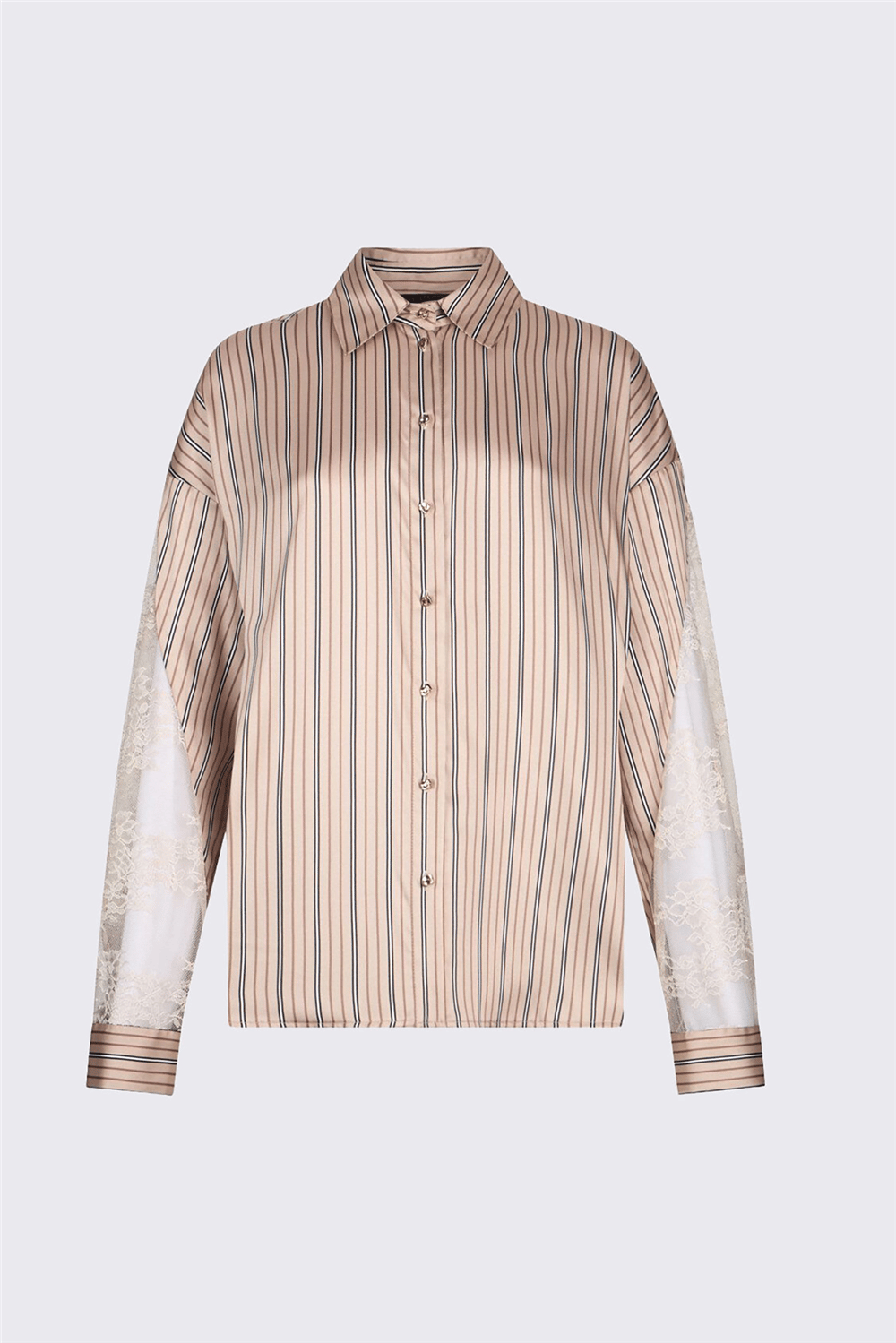 Liu Jo Ecs Camicia C/Pizzo Kadın Gömlek Çok Renkli