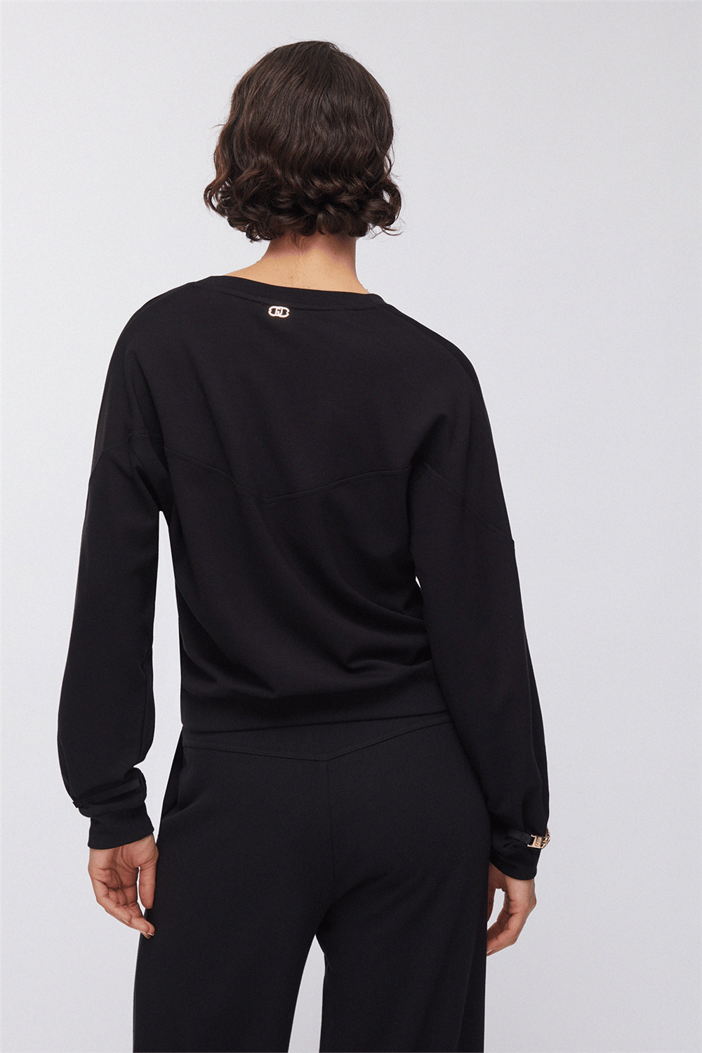 Liu Jo Ecs Felpa Chiusa Kadın Bisiklet Yaka Sweatshirt