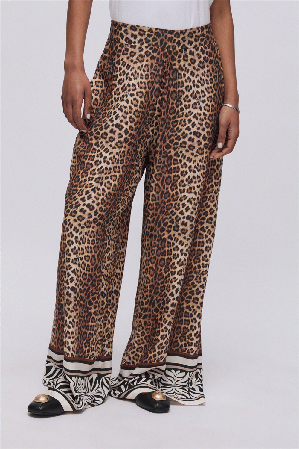 Liu Jo Ecs Pantalone St. All Over Kadın Plaj Pantolonu Çok Renkli