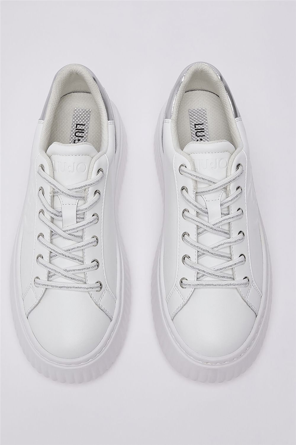 Liu Jo Elodie 01 - Sneaker Calf Black Kadın Sneaker Beyaz