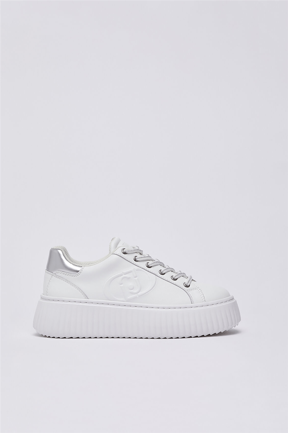 Liu Jo Elodie 01 - Sneaker Calf Black Kadın Sneaker Beyaz