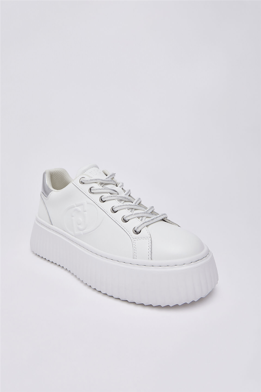 Liu Jo Elodie 01 - Sneaker Calf Black Kadın Sneaker Beyaz