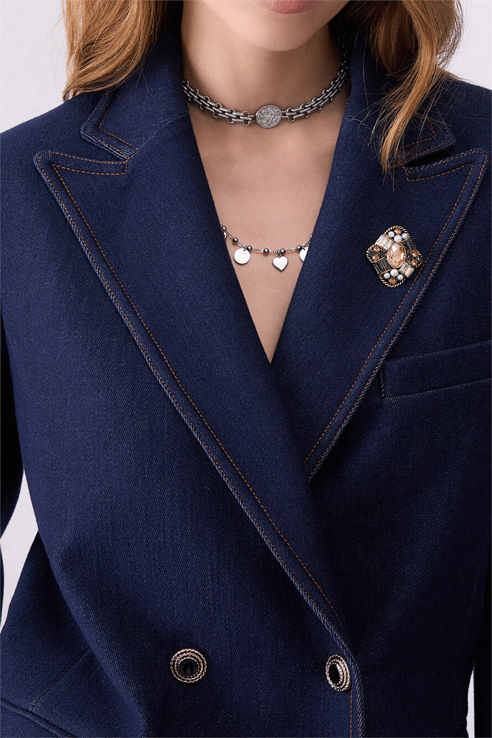 Liu Jo Giacca Denim Dandy Kadın Kot Mont Çok Renkli