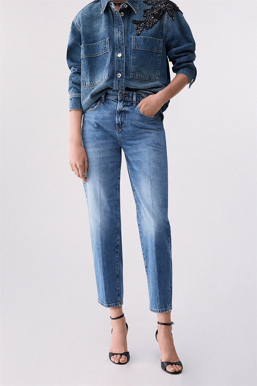 Liu Jo Giubbotto Denim Supe Kadın Kot Mont