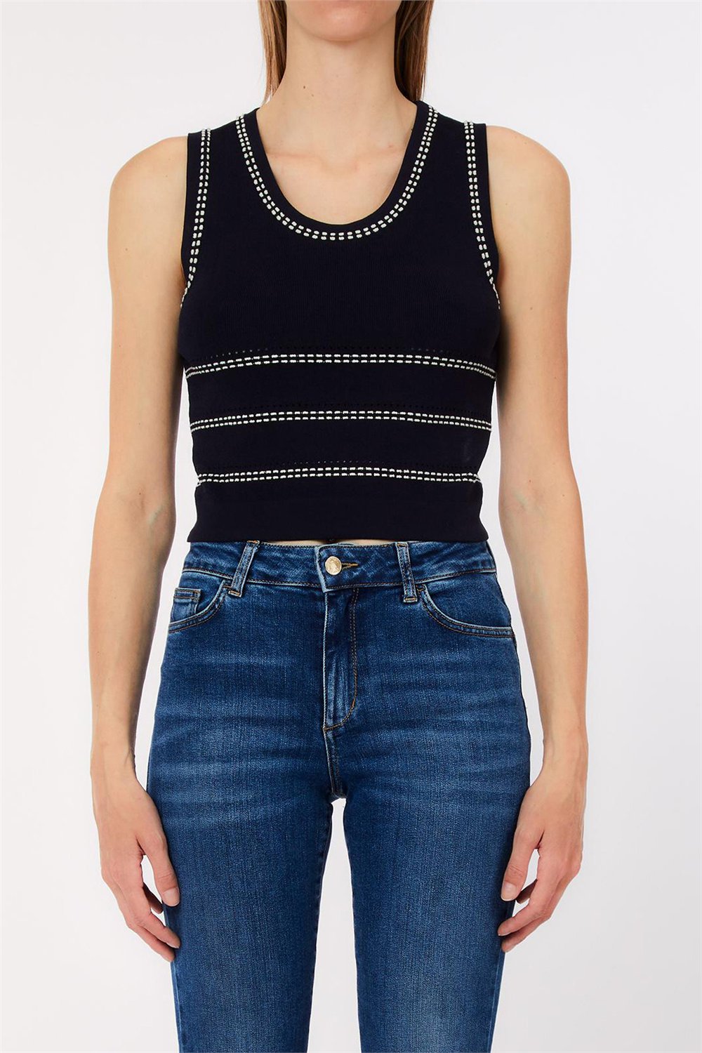Liu Jo Maglia Chiusa S/M Kadın Triko
