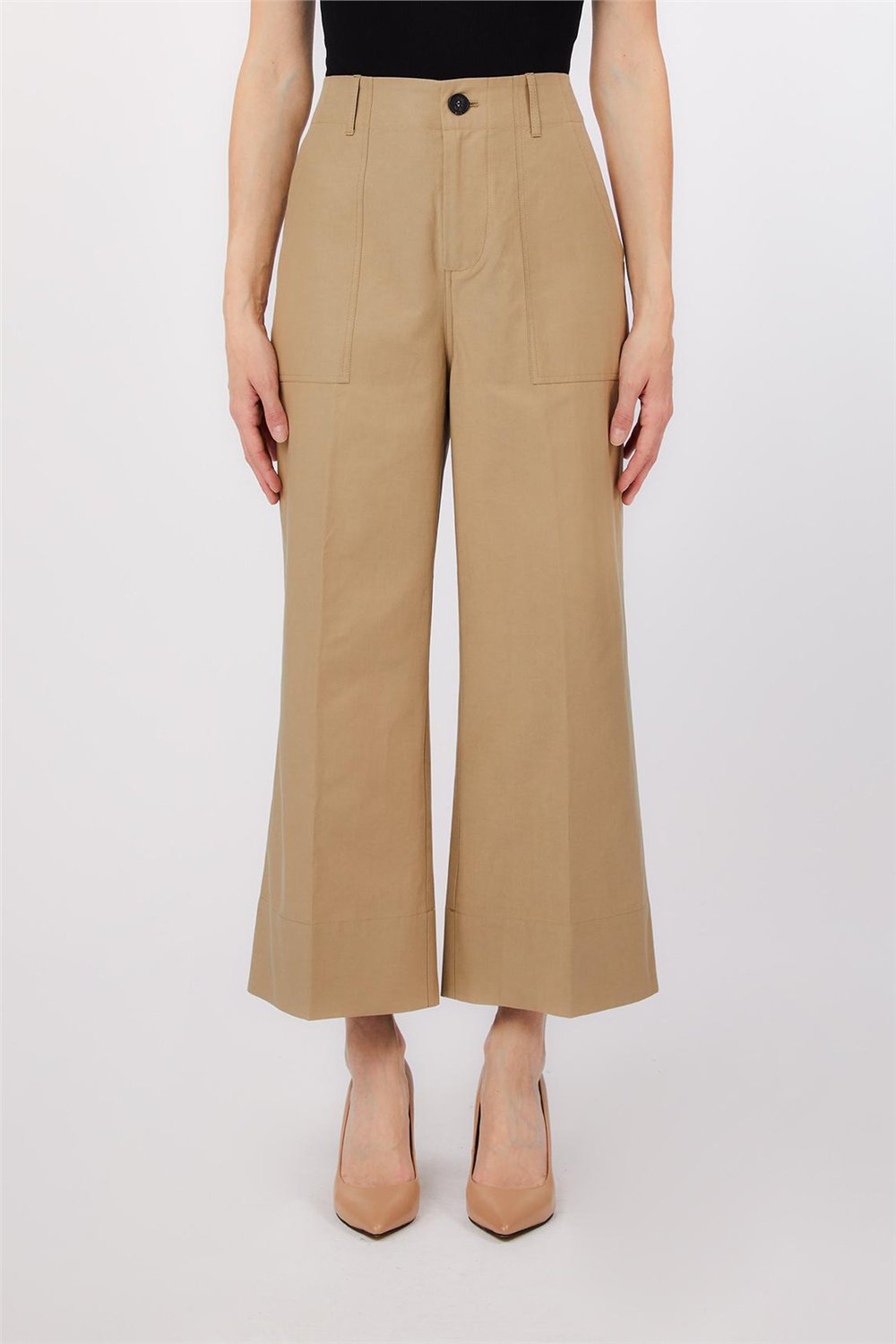 Liu Jo Pant.Chino Co Tencel Kadın Pantolon