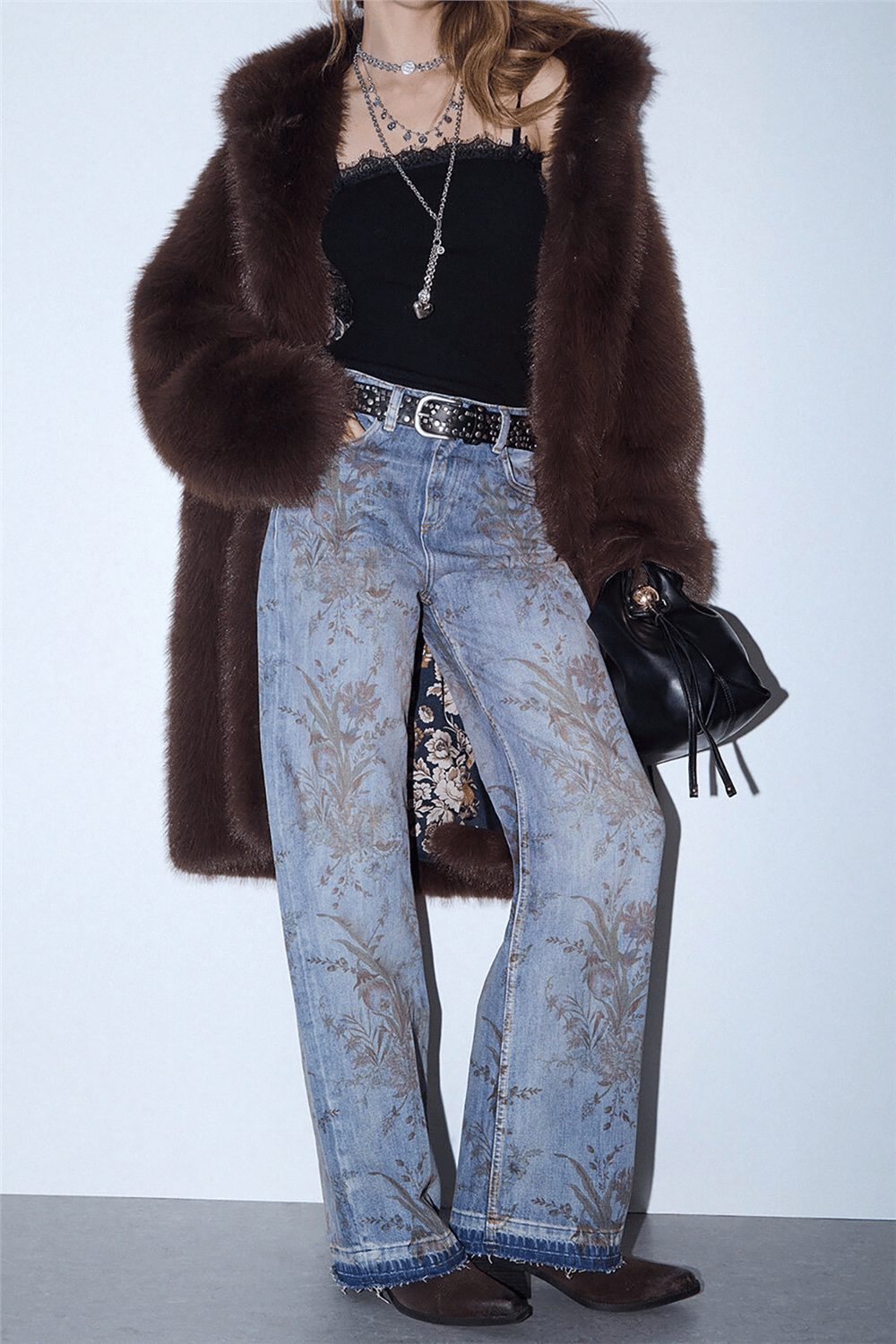 Liu Jo Pant.Straight Prints Kadın Jean Pantolon