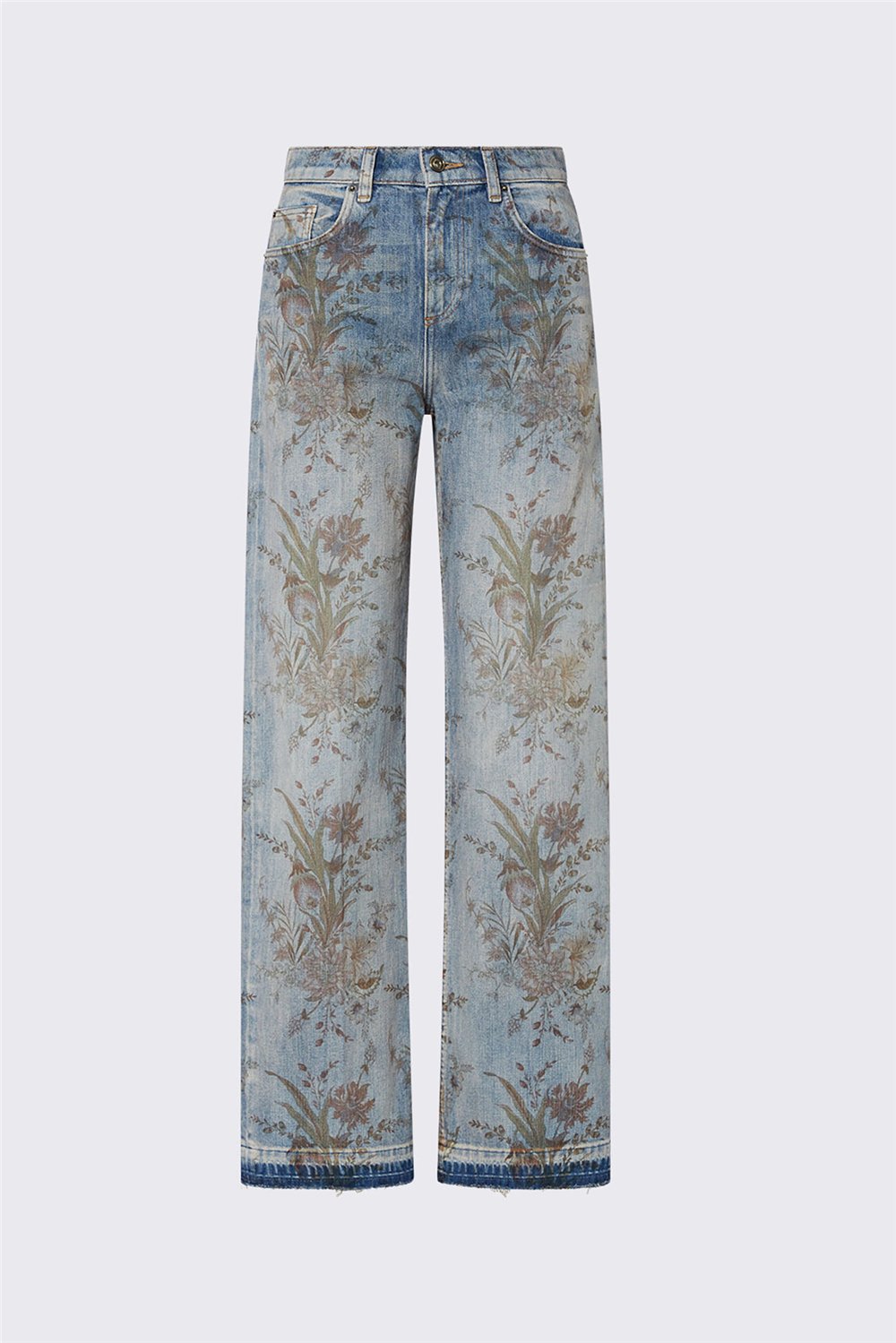 Liu Jo Pant.Straight Prints Kadın Jean Pantolon