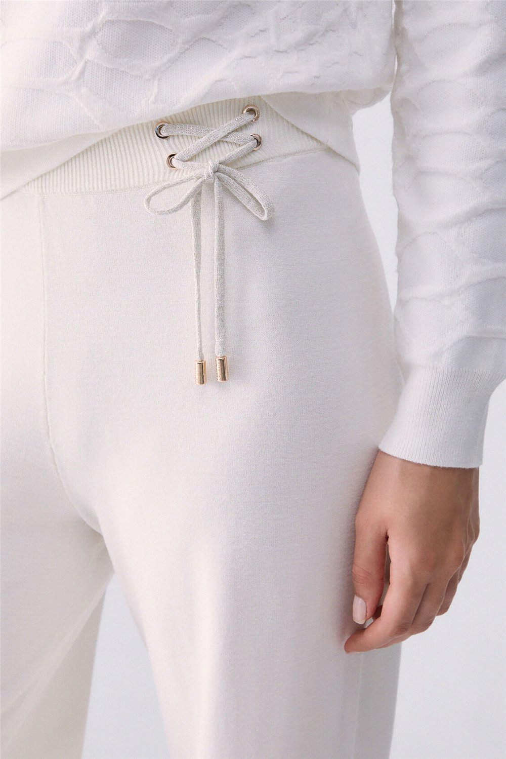 Liu Jo Pant.Maglia Lungo Kadın Eşofman Altı Beyaz