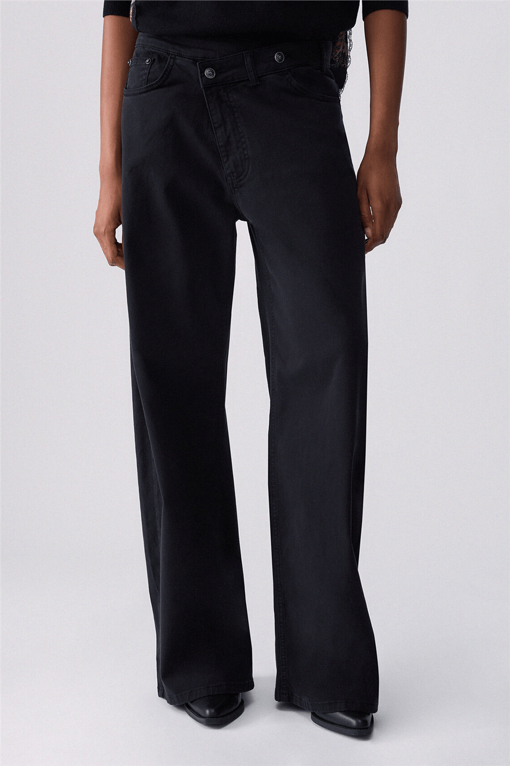 Liu Jo Pant.Ts Ppt Lungo Kadın Pantolon Siyah