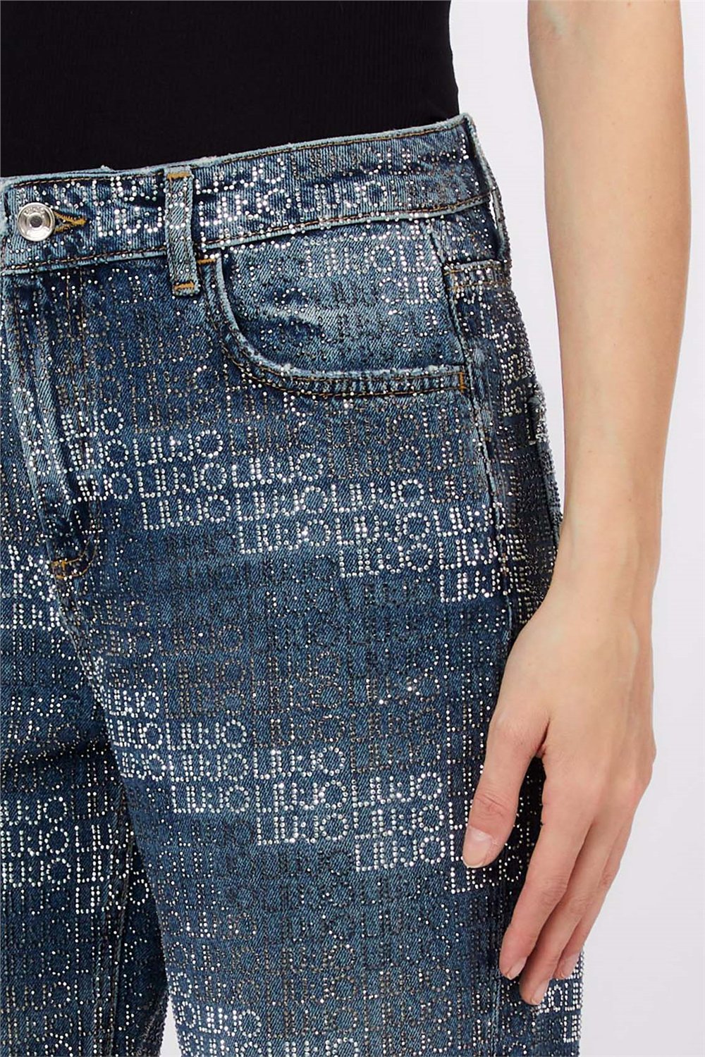 Liu Jo Pant.Straight Fit Hw Kadın Jean Pantolon