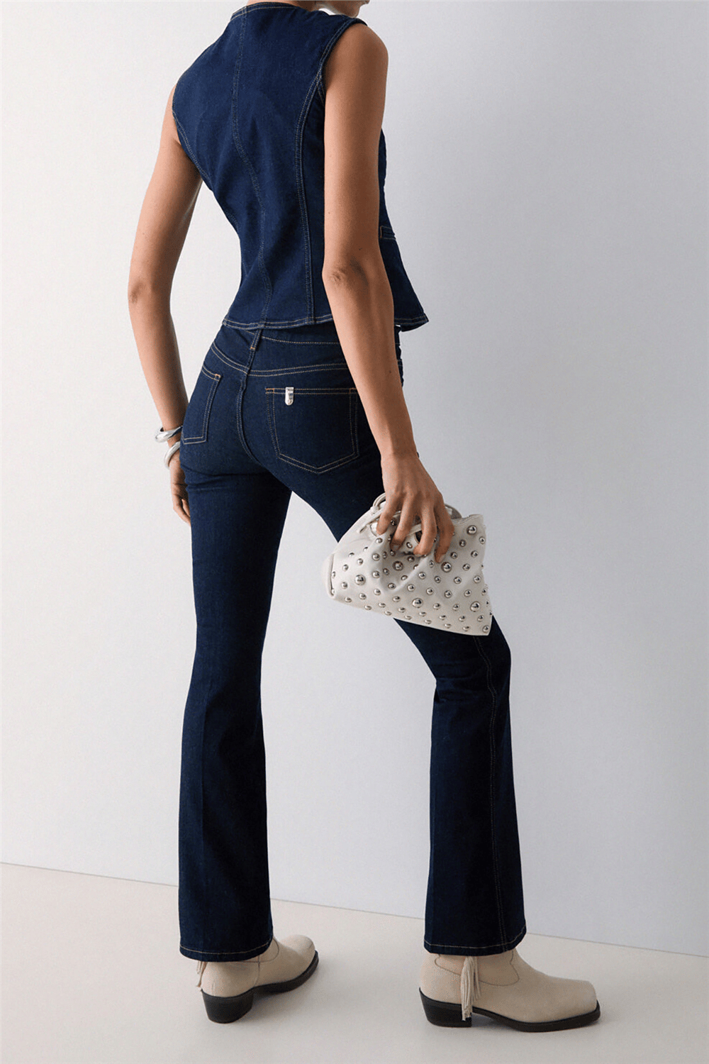 Liu Jo Pant. Boot Cut Belt H.W. Kadın Jean Pantolon Çok Renkli