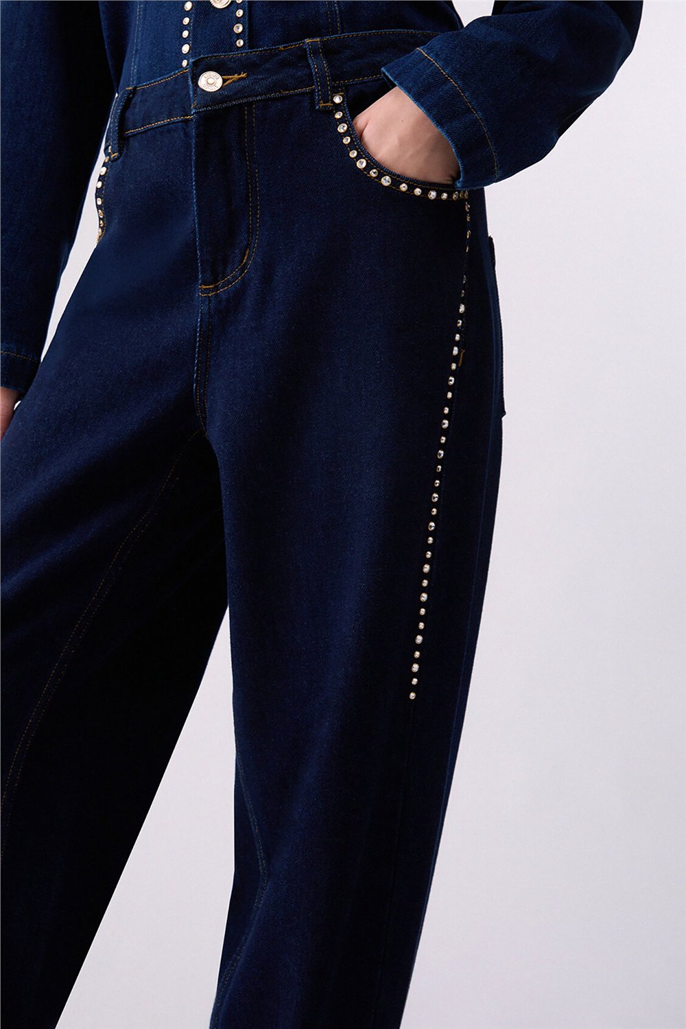 Liu Jo Pant.Barrel H.W. Kadın Jean Pantolon Çok Renkli